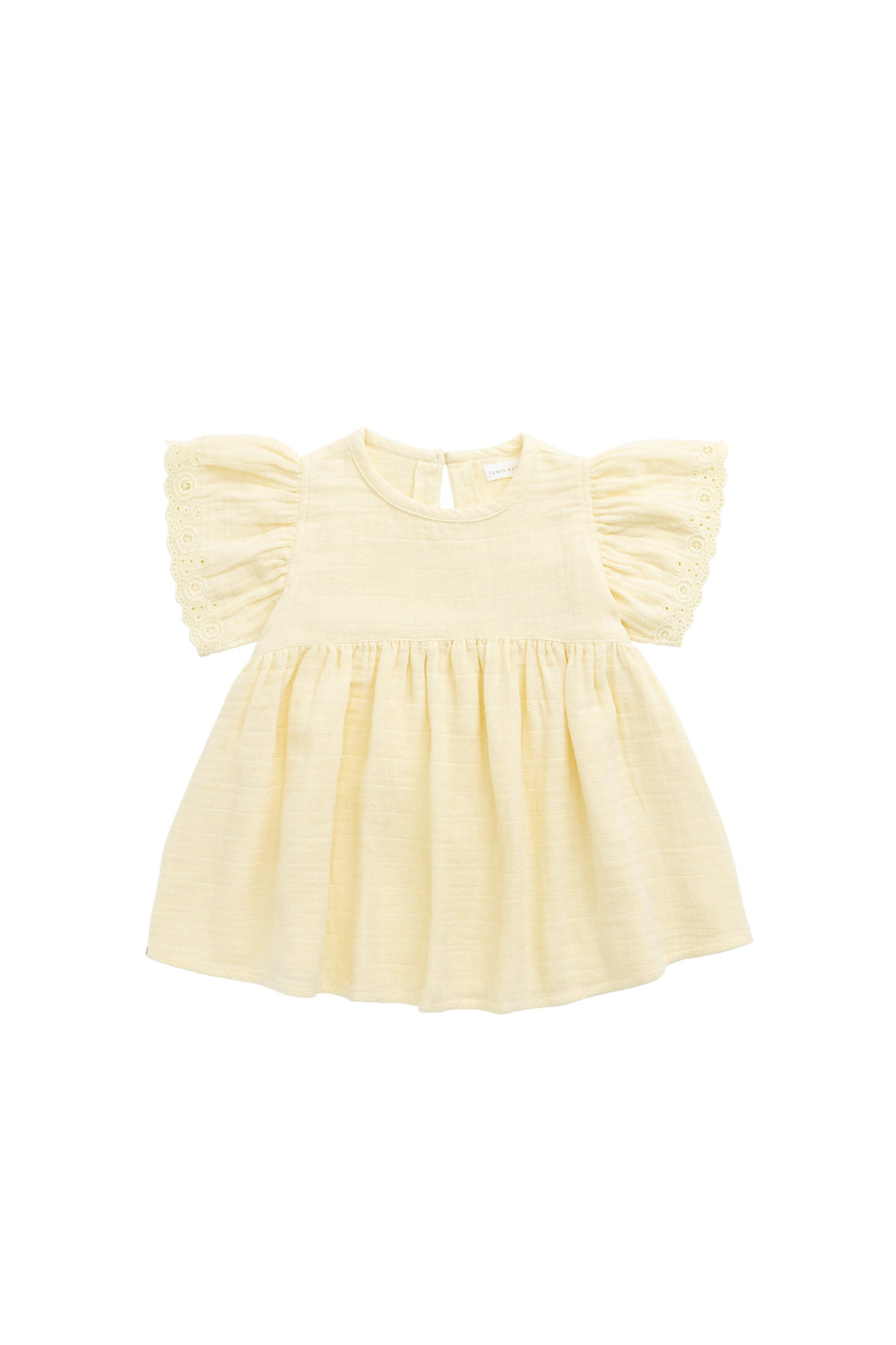 Organic Cotton Muslin Phillipa Dress - Sunshine Childrens Dress from Jamie Kay Australia