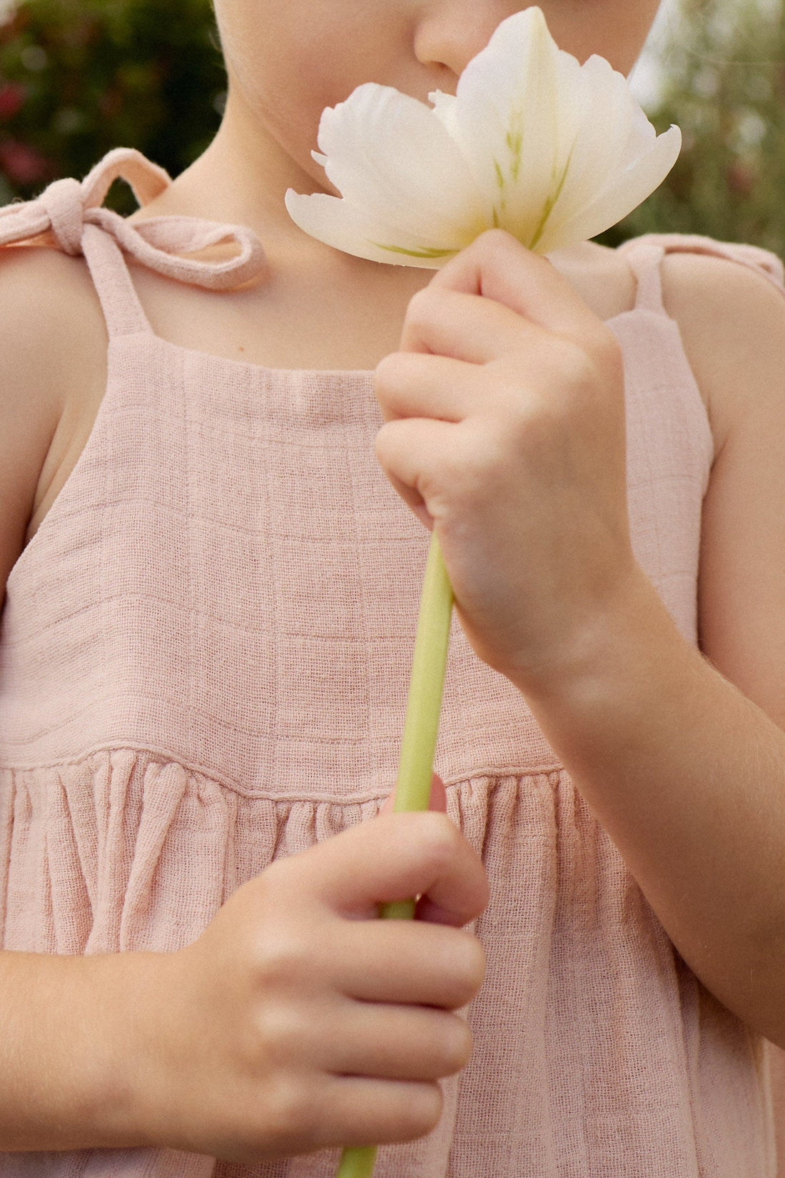 Organic Cotton Muslin Briella Top - Chalky Pink Childrens Top from Jamie Kay Australia
