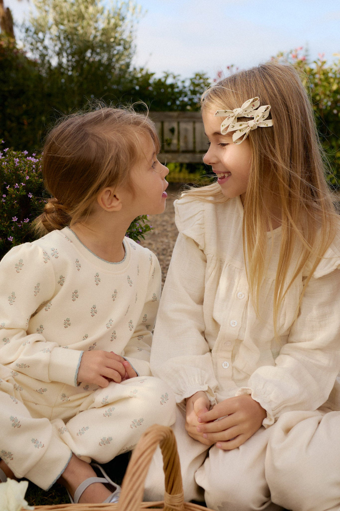 Organic Cotton Muslin Ava Blouse - Parchment Childrens Top from Jamie Kay Australia
