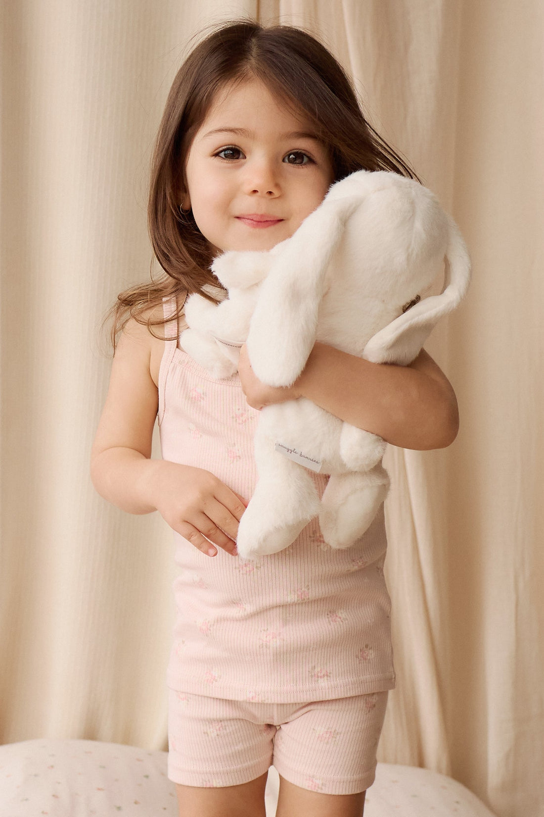 Snuggle Bunnies - Plush Frankie the Hugging Bunny - Marshmallow Childrens Toy from Jamie Kay Australia