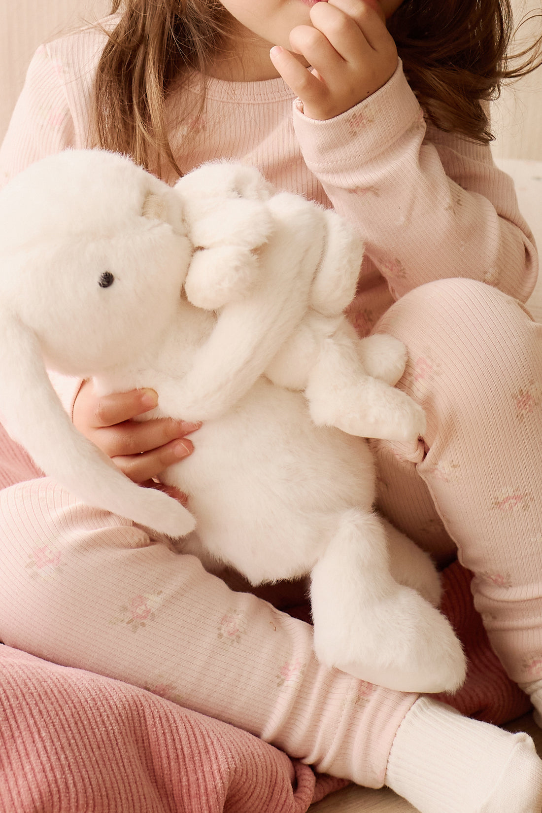 Organic Cotton Fine Rib Ellison Long Sleeve Pyjama Set - Simone Morganite Childrens Pyjama from Jamie Kay Australia