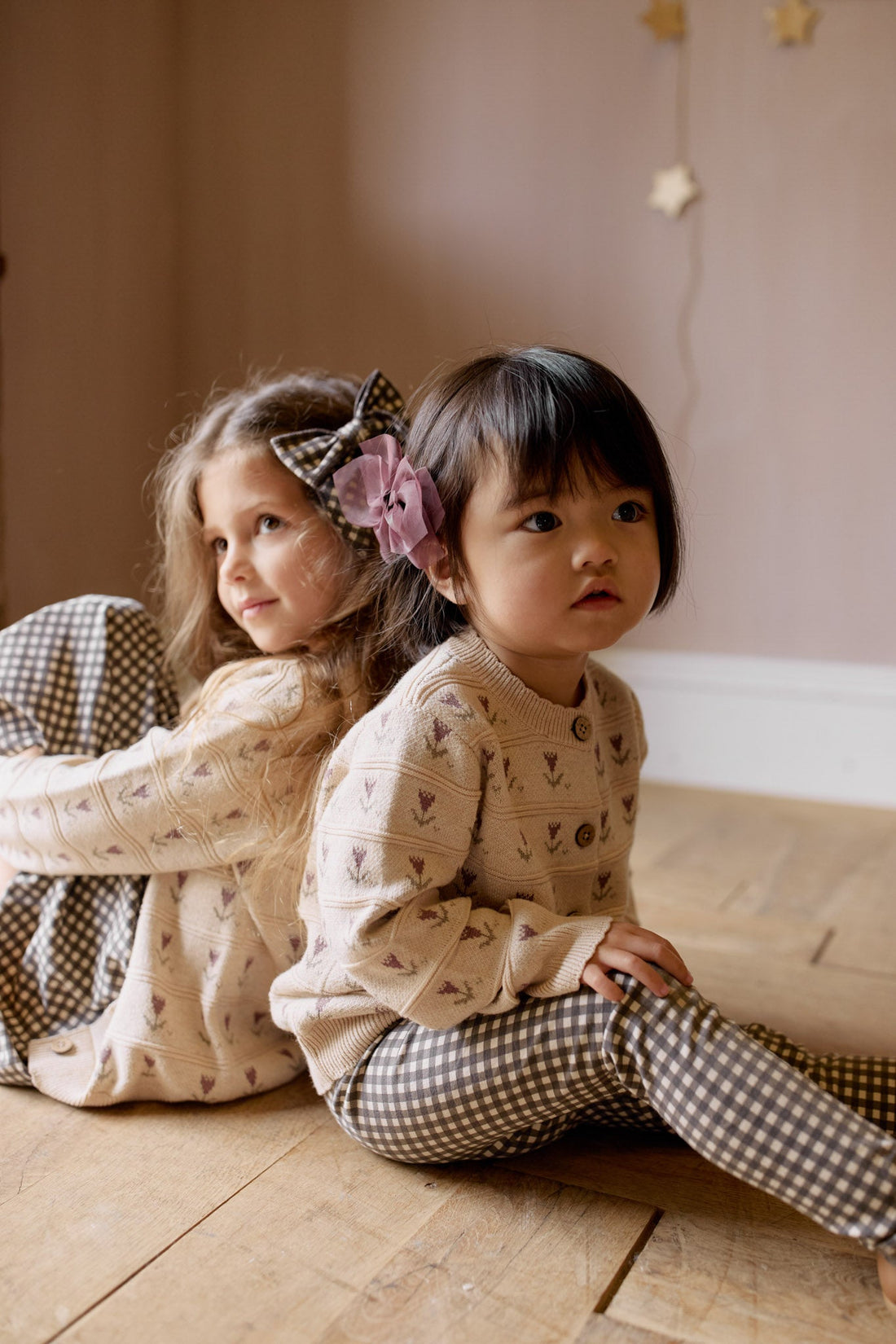Organic Cotton Everyday Legging - Mini Gingham Bistre Childrens Legging from Jamie Kay Australia
