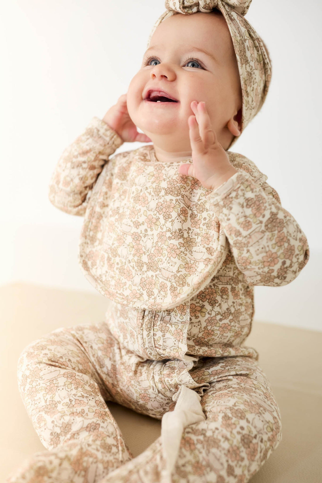 Organic Cotton Bib - Kitty Chloe Childrens Bib from Jamie Kay Australia