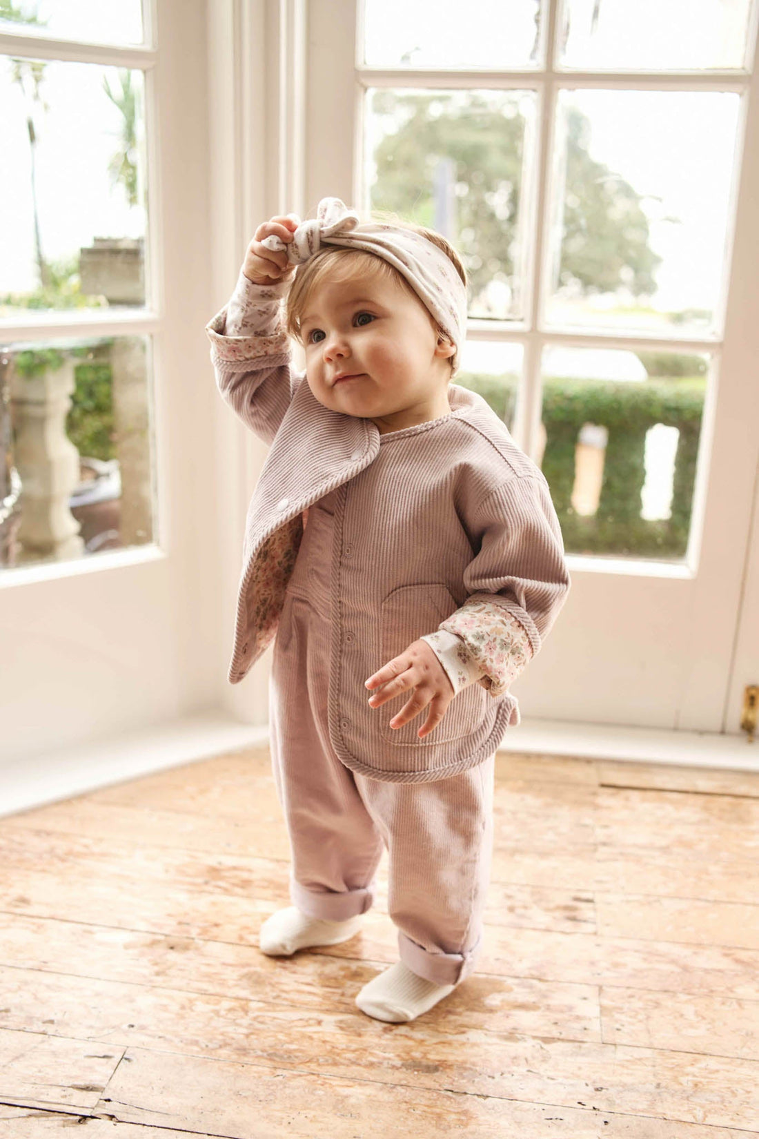 Esther Corduroy Jacket - Violet Tint/Fifi Violet Childrens Jacket from Jamie Kay Australia