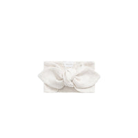 Organic Cotton Modal Lilian Headband - Oatmeal Marle Childrens Headband from Jamie Kay Australia