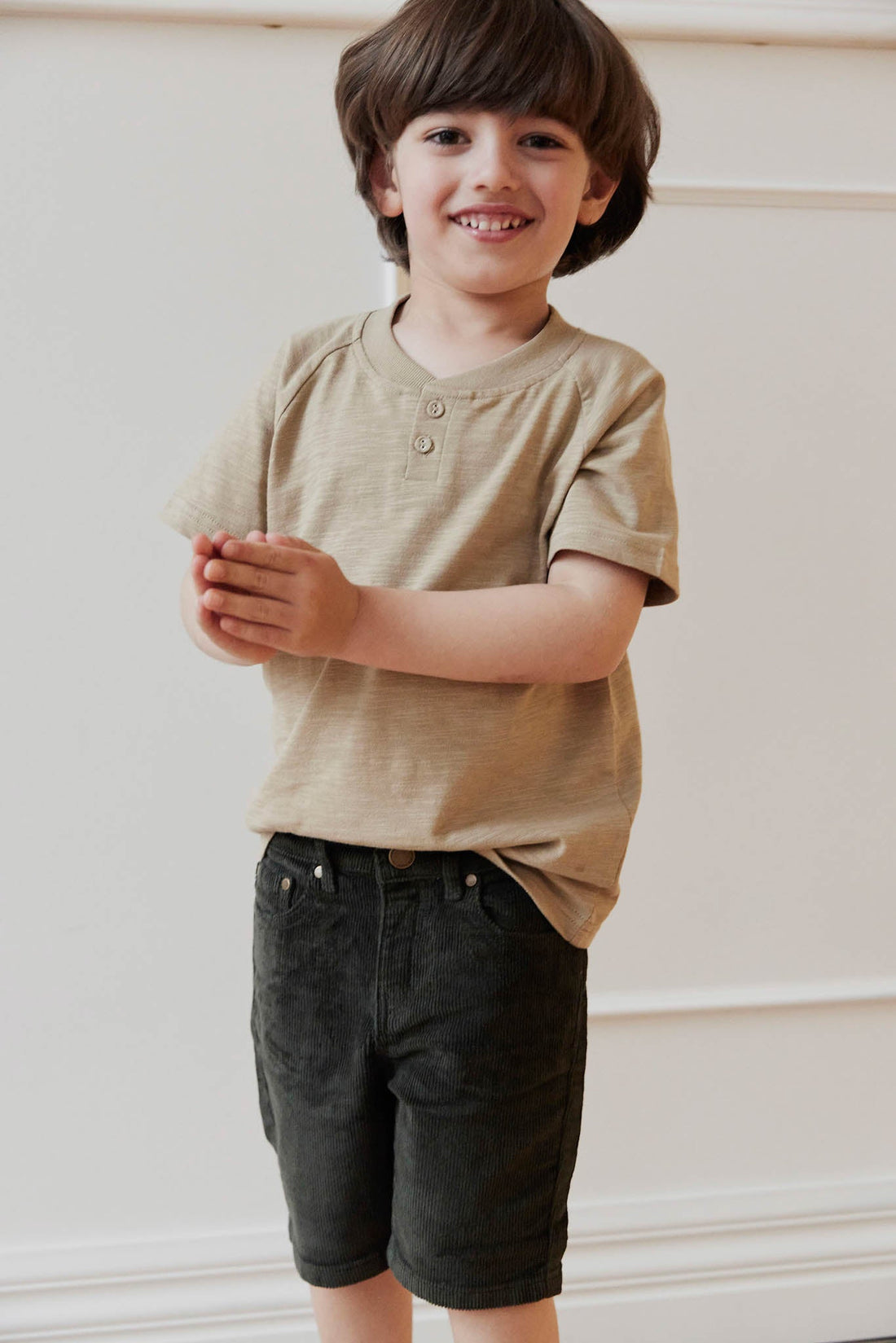 Jude Cord Short - Seaweed Childrens Short from Jamie Kay Australia