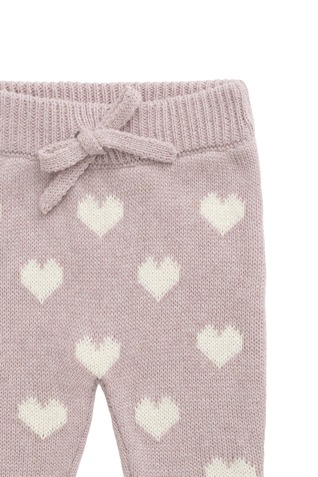 Camille Pant - Heart Jacquard Ballerina Marle Childrens Pant from Jamie Kay Australia