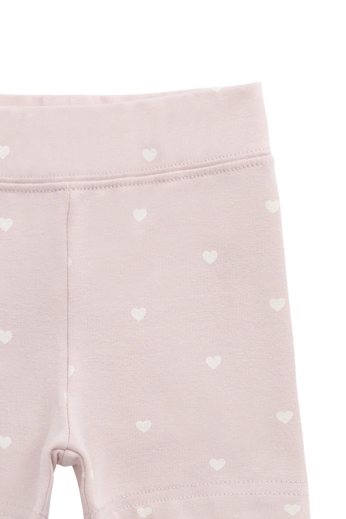 Organic Cotton Everyday Bike Short - Petite Heart Old Rose Childrens Short from Jamie Kay Australia