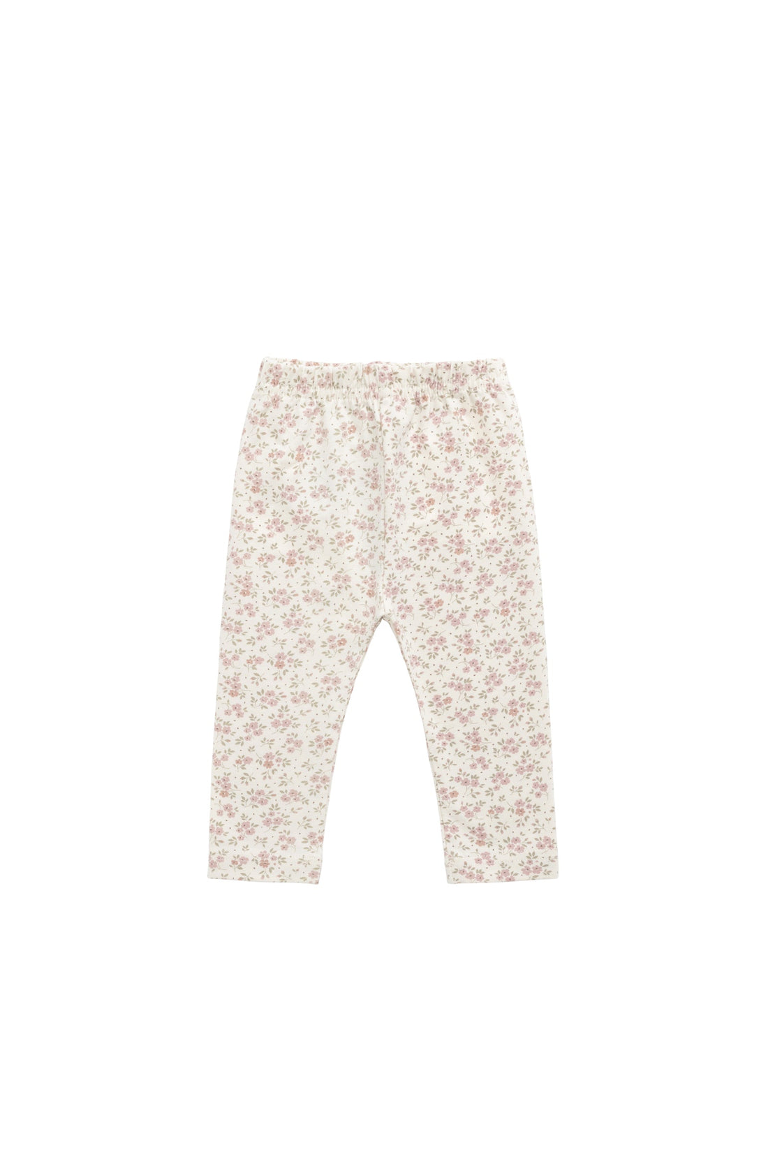 Organic Cotton Everyday Legging - Rosalie Field Blush Childrens Legging from Jamie Kay Australia