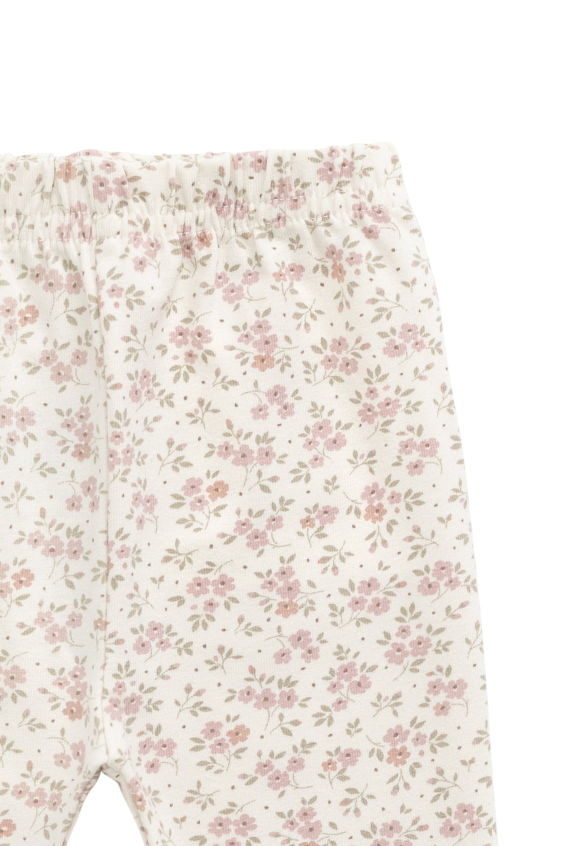 Organic Cotton Everyday Legging - Rosalie Field Blush Childrens Legging from Jamie Kay Australia