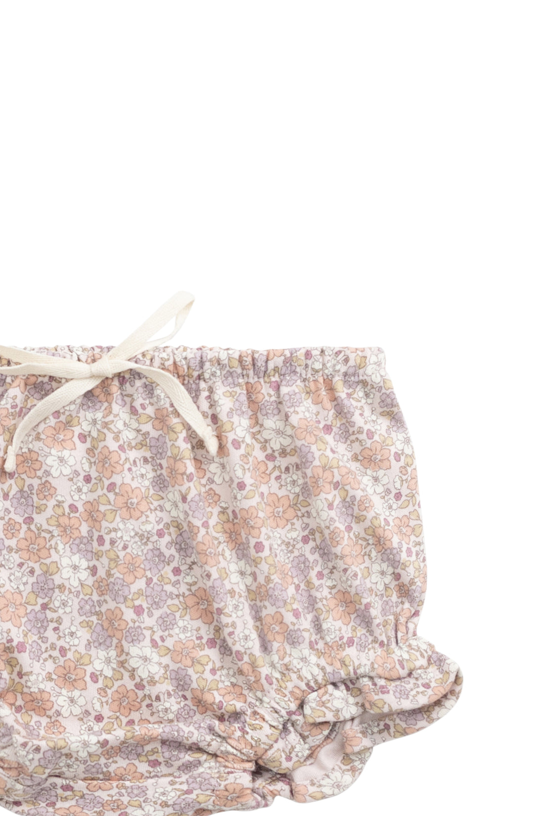 Organic Cotton Frill Bloomer - Chloe Mauve Childrens Bloomer from Jamie Kay Australia