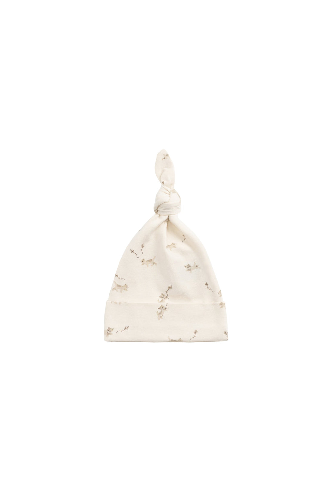 Organic Cotton Knot Beanie - Kitten and His Kites Childrens Beanie from Jamie Kay Australia
