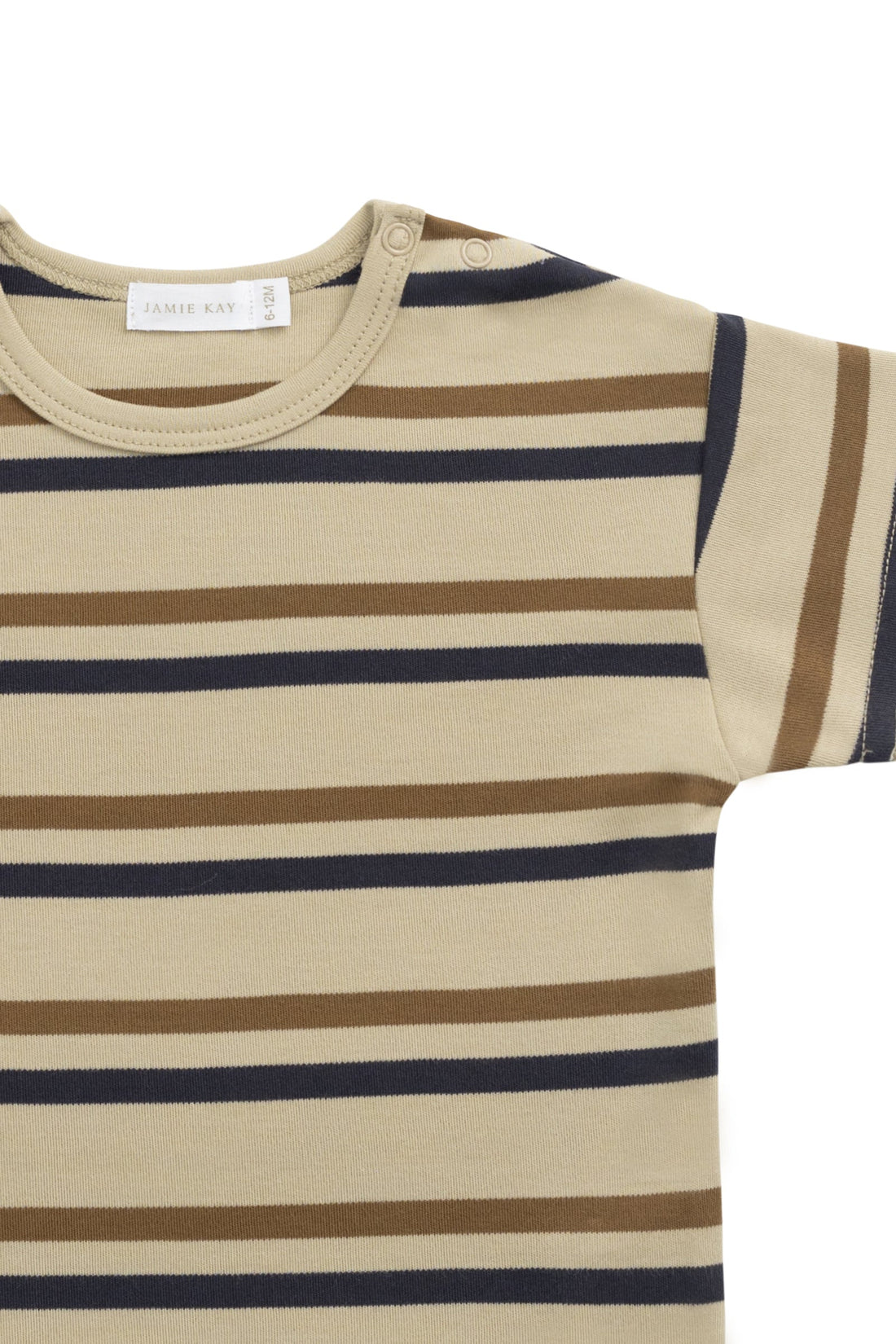 Pima Cotton Hunter Tee - Hudson Stripe Childrens Top from Jamie Kay Australia