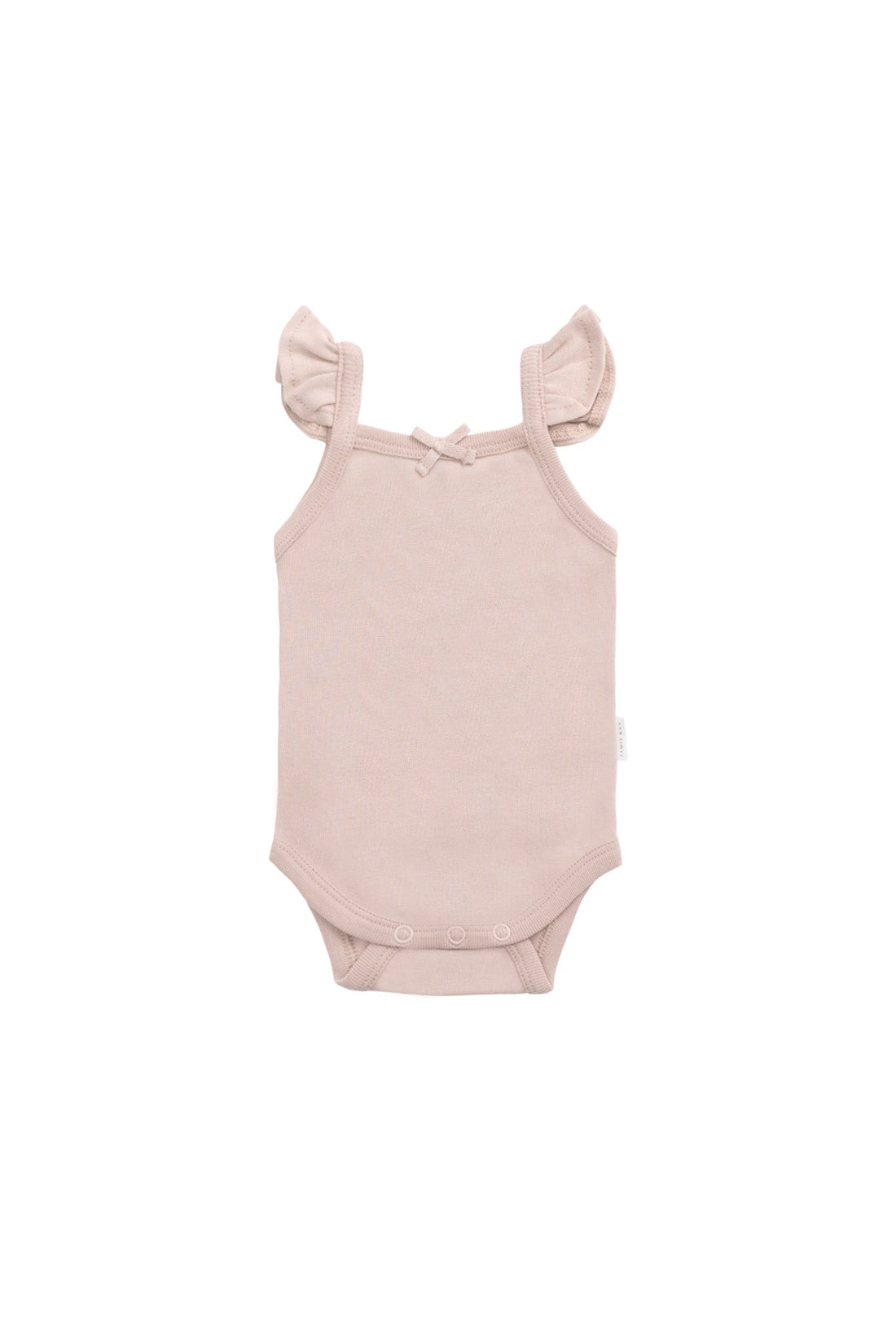 Organic Cotton Bettina Bodysuit - Shell Pink Childrens Bodysuit from Jamie Kay Australia