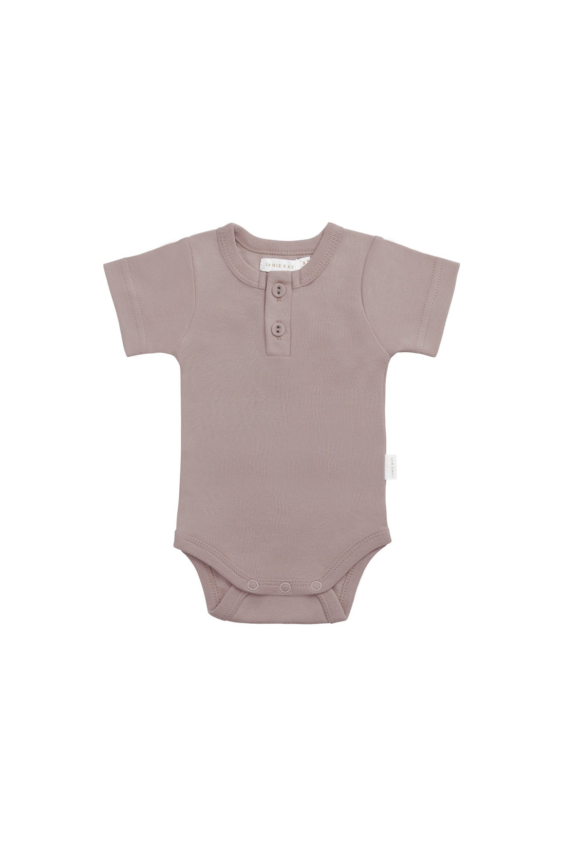 Organic Cotton Darcy Tee Bodysuit - Softest Mauve Childrens Bodysuit from Jamie Kay Australia