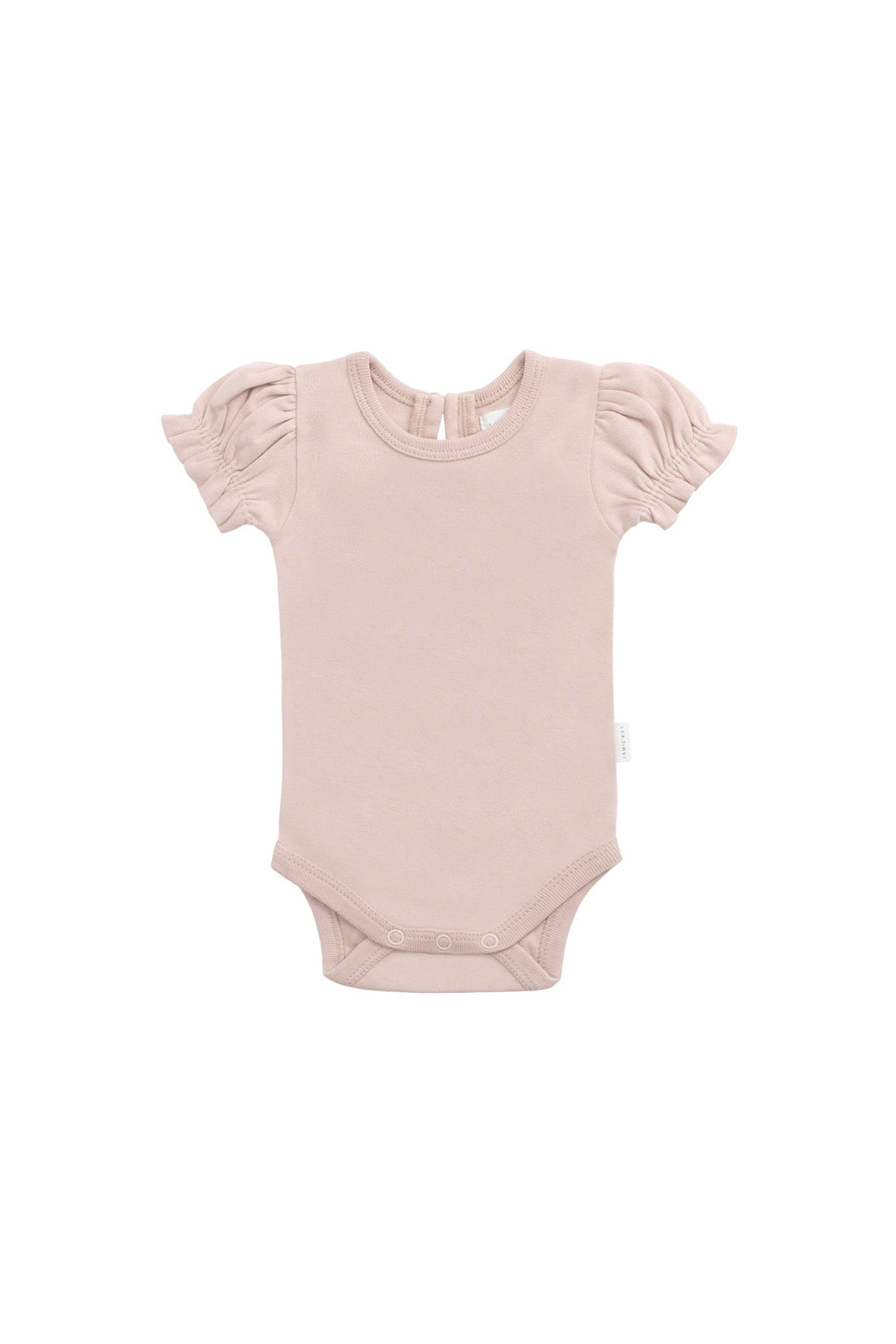 Organic Cotton Elly Bodysuit - Shell Pink Childrens Bodysuit from Jamie Kay Australia