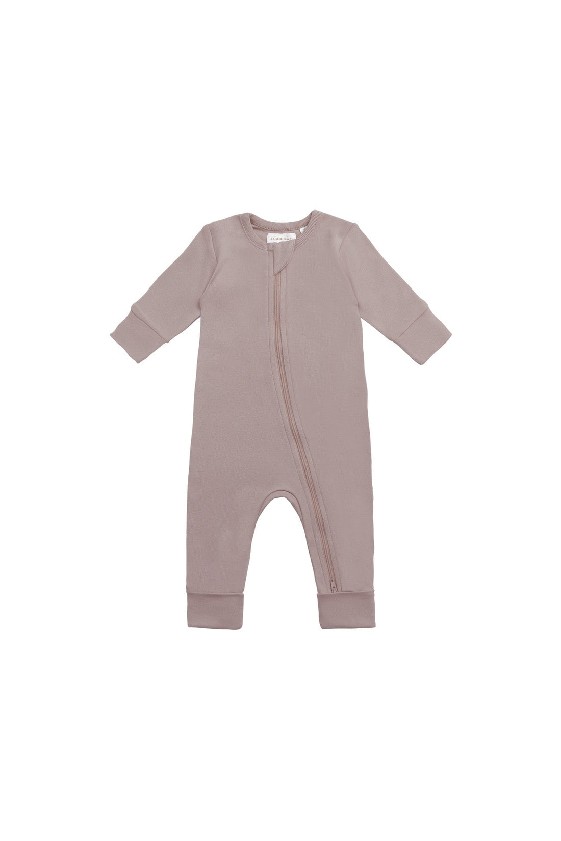 Organic Cotton Gracelyn Zip Onepiece - Softest Mauve Childrens Onepiece from Jamie Kay Australia