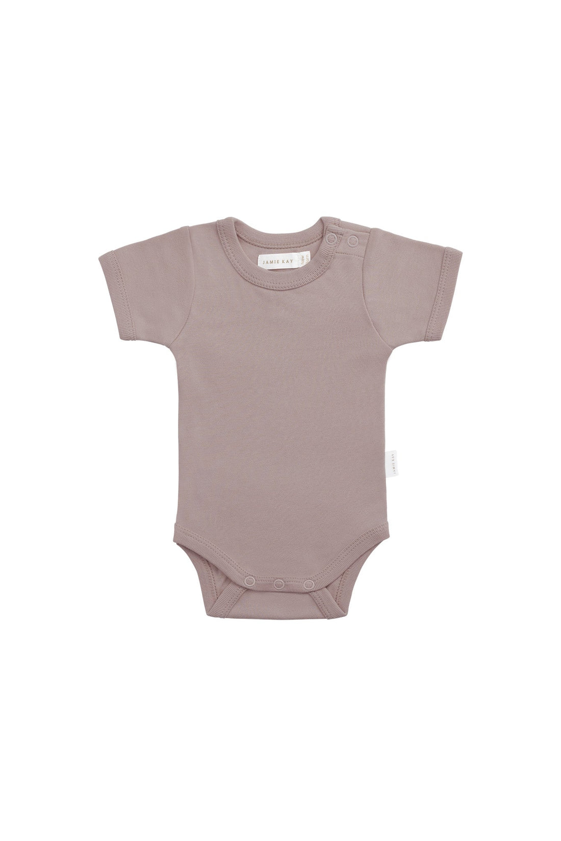 Organic Cotton Olsen Tee Bodysuit - Softest Mauve Childrens Bodysuit from Jamie Kay Australia