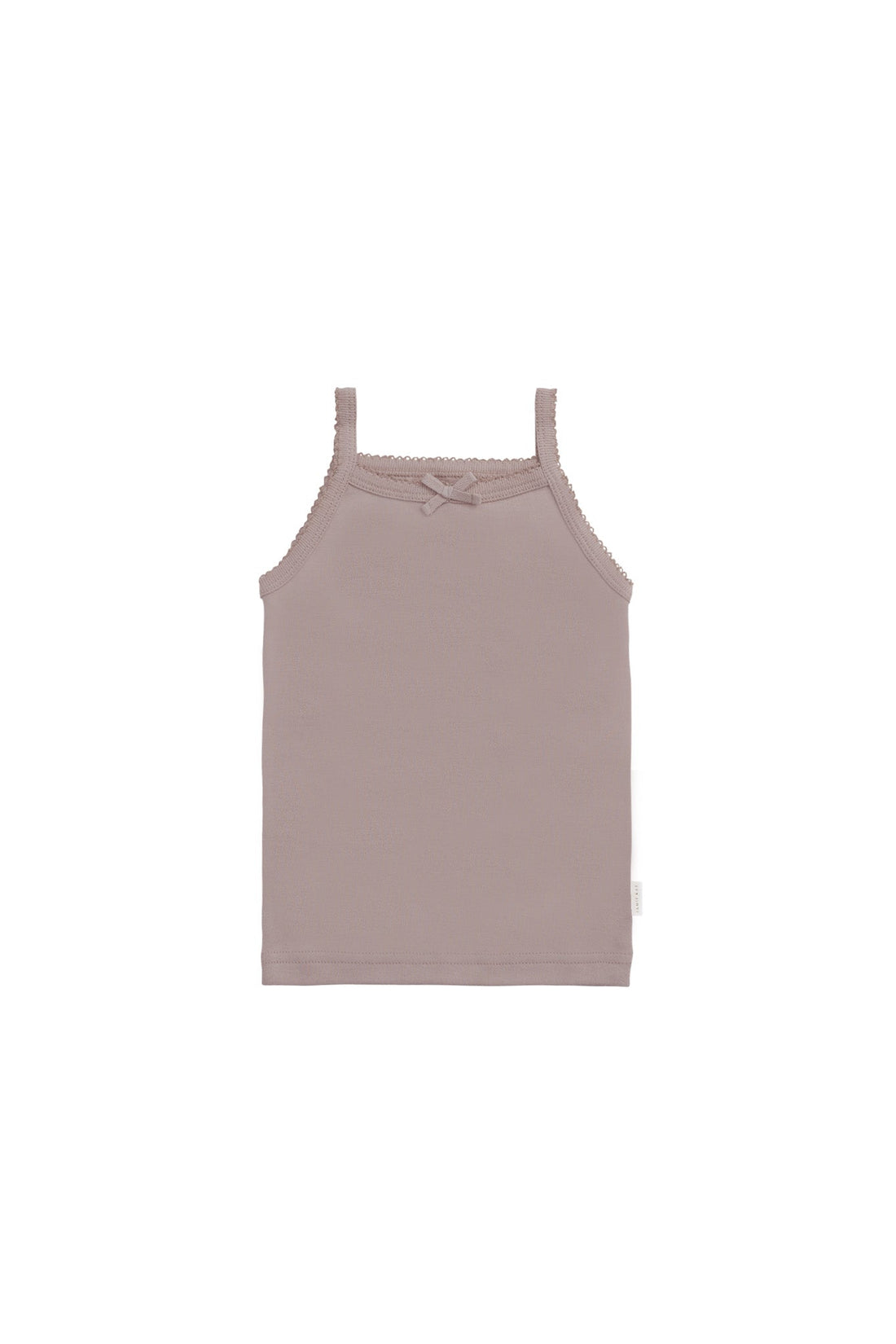 Organic Cotton Singlet - Softest Mauve Childrens Singlet from Jamie Kay Australia