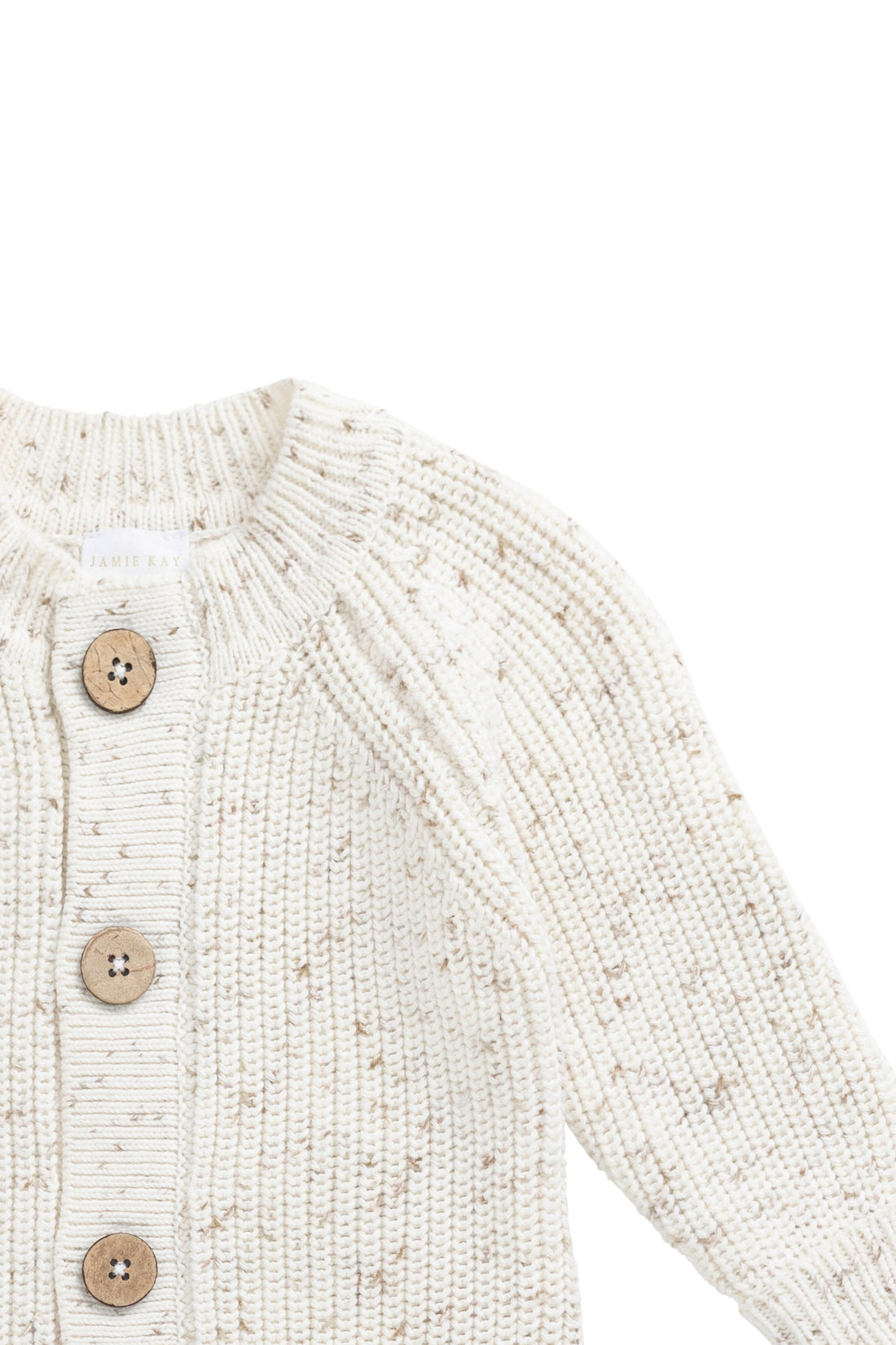 Alfie Knitted Onepiece - Oatmeal Hay Fleck Childrens Onepiece from Jamie Kay Australia