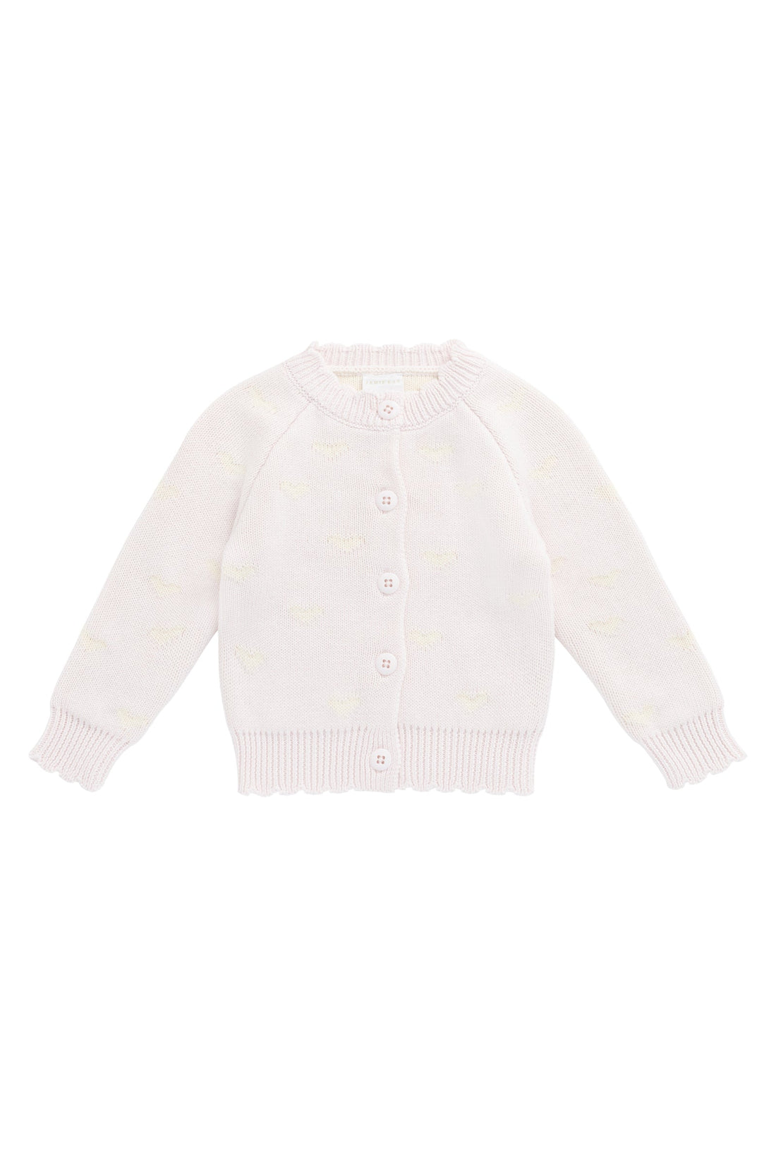Anna Cardigan - Petite Heart Calcite Childrens Cardigan from Jamie Kay Australia