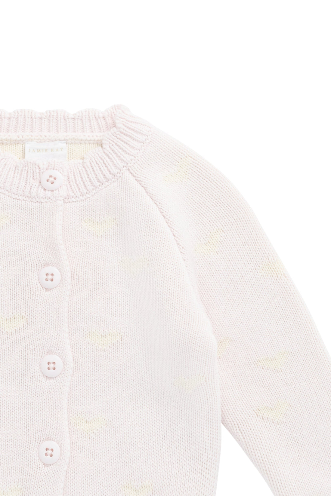 Anna Cardigan - Petite Heart Calcite Childrens Cardigan from Jamie Kay Australia