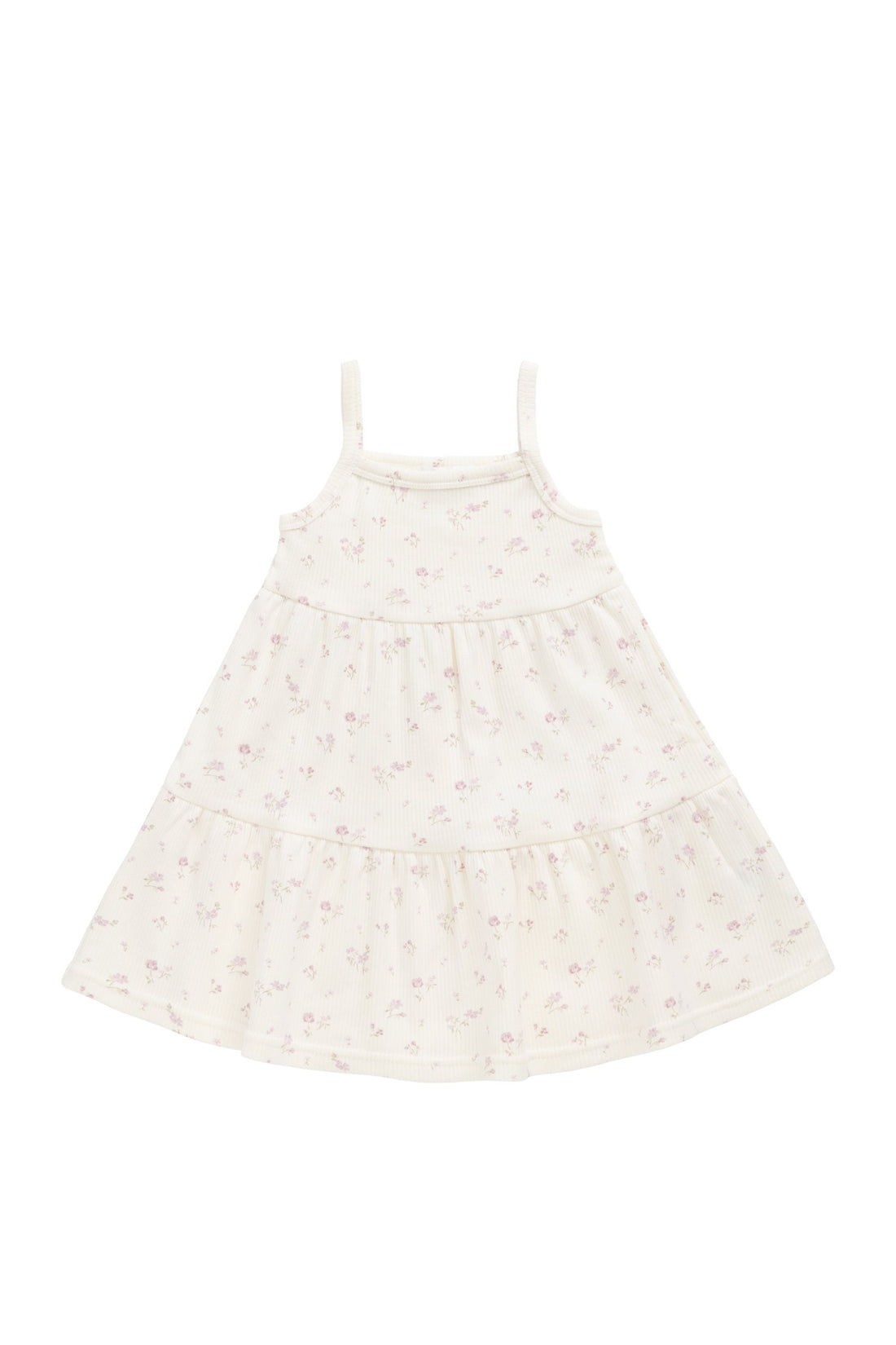 Organic Cotton Fine Rib Matilda Dress - Caroline Egret Childrens Dress from Jamie Kay Australia