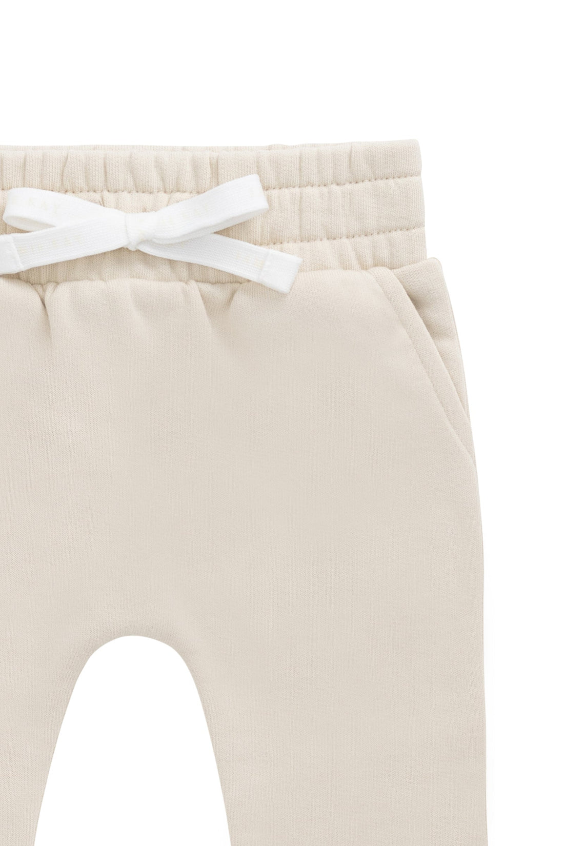 Organic Cotton Flynn Track Pant - Oat Childrens Sweatshirting from Jamie Kay Australia