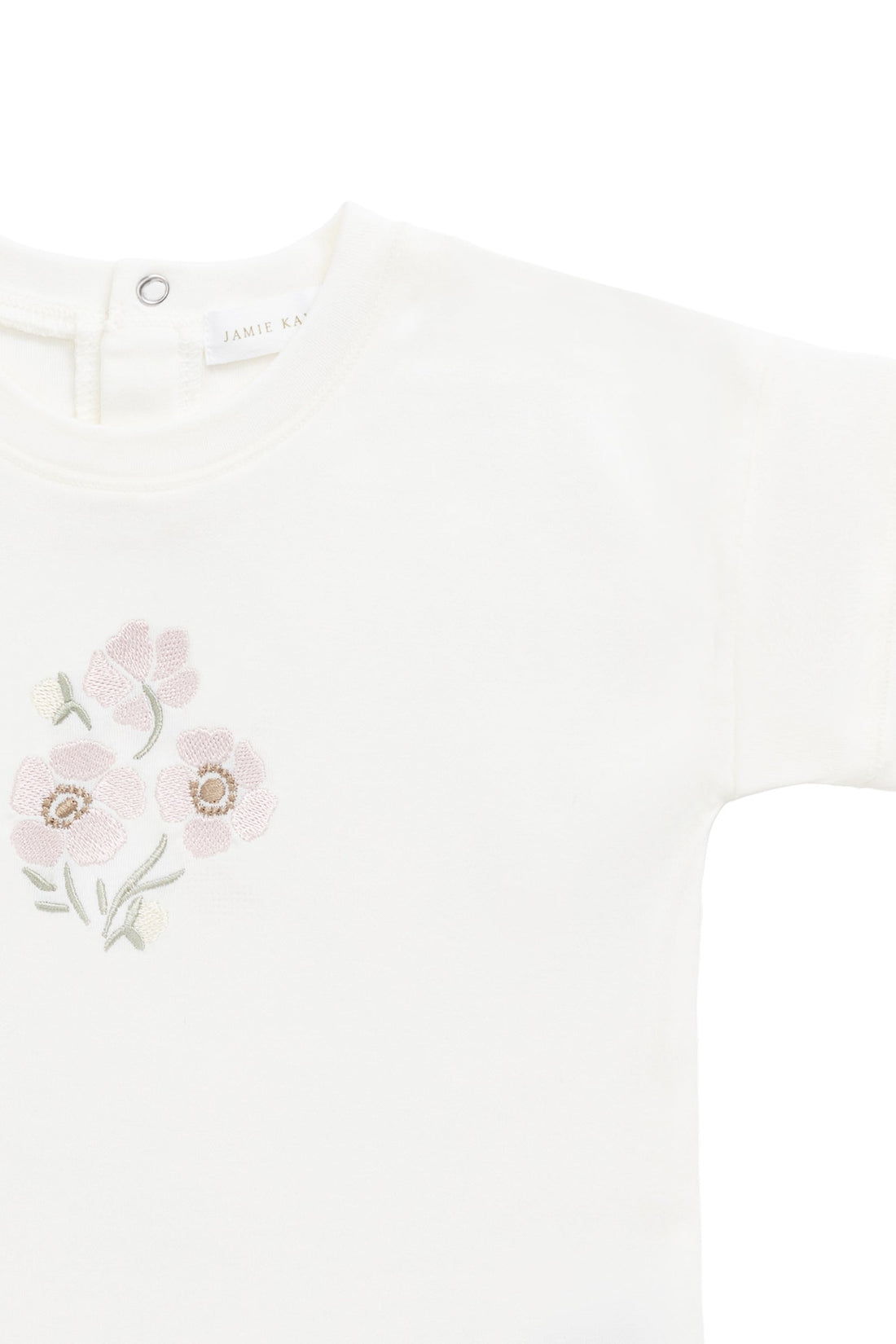 Pima Cotton Mimi Top - Parchment Penelope Rose Quartz Childrens Top from Jamie Kay Australia
