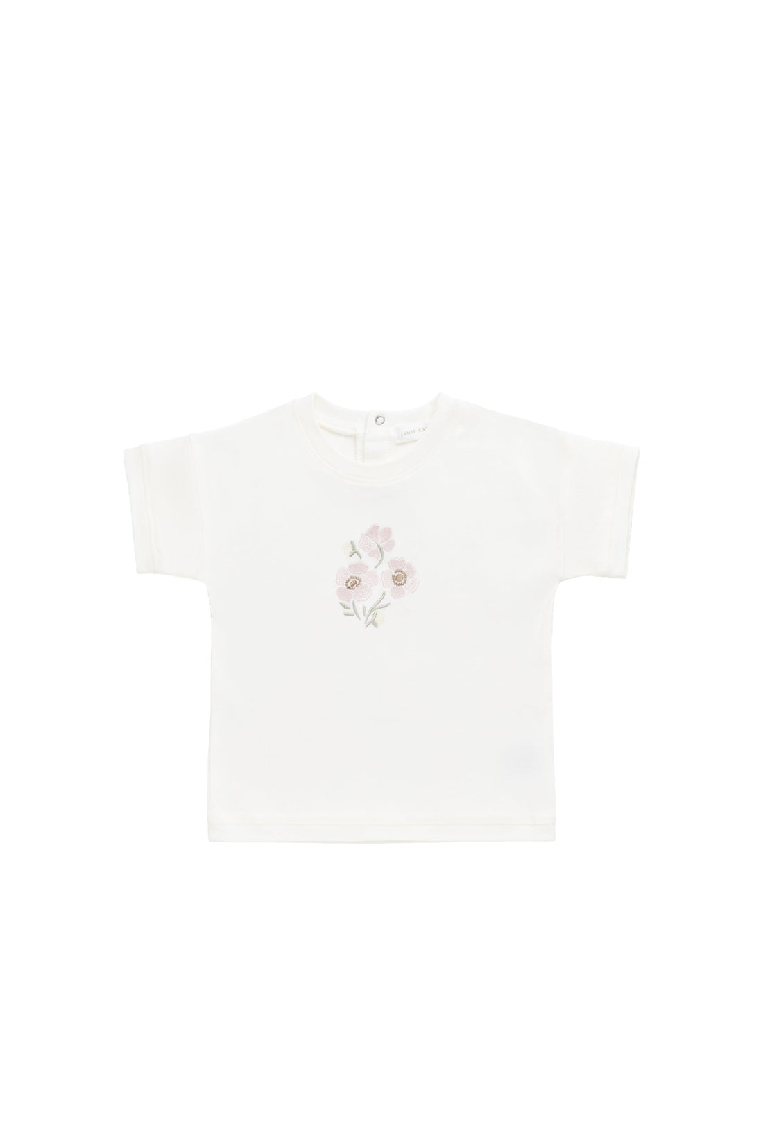 Pima Cotton Mimi Top - Parchment Penelope Rose Quartz Childrens Top from Jamie Kay Australia