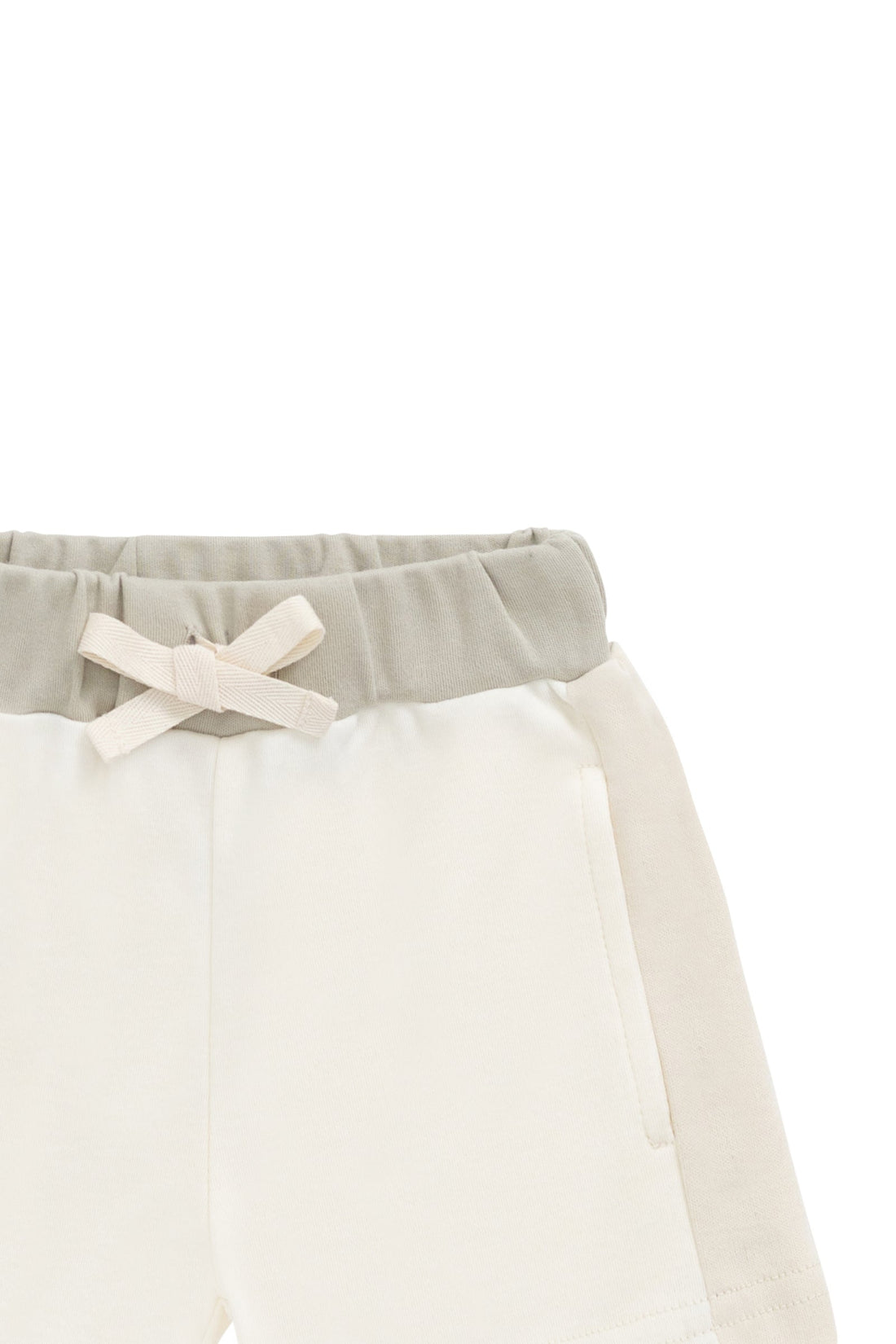 Pima Cotton Emmett Short - Cloud/Oat JK Established Childrens Short from Jamie Kay Australia