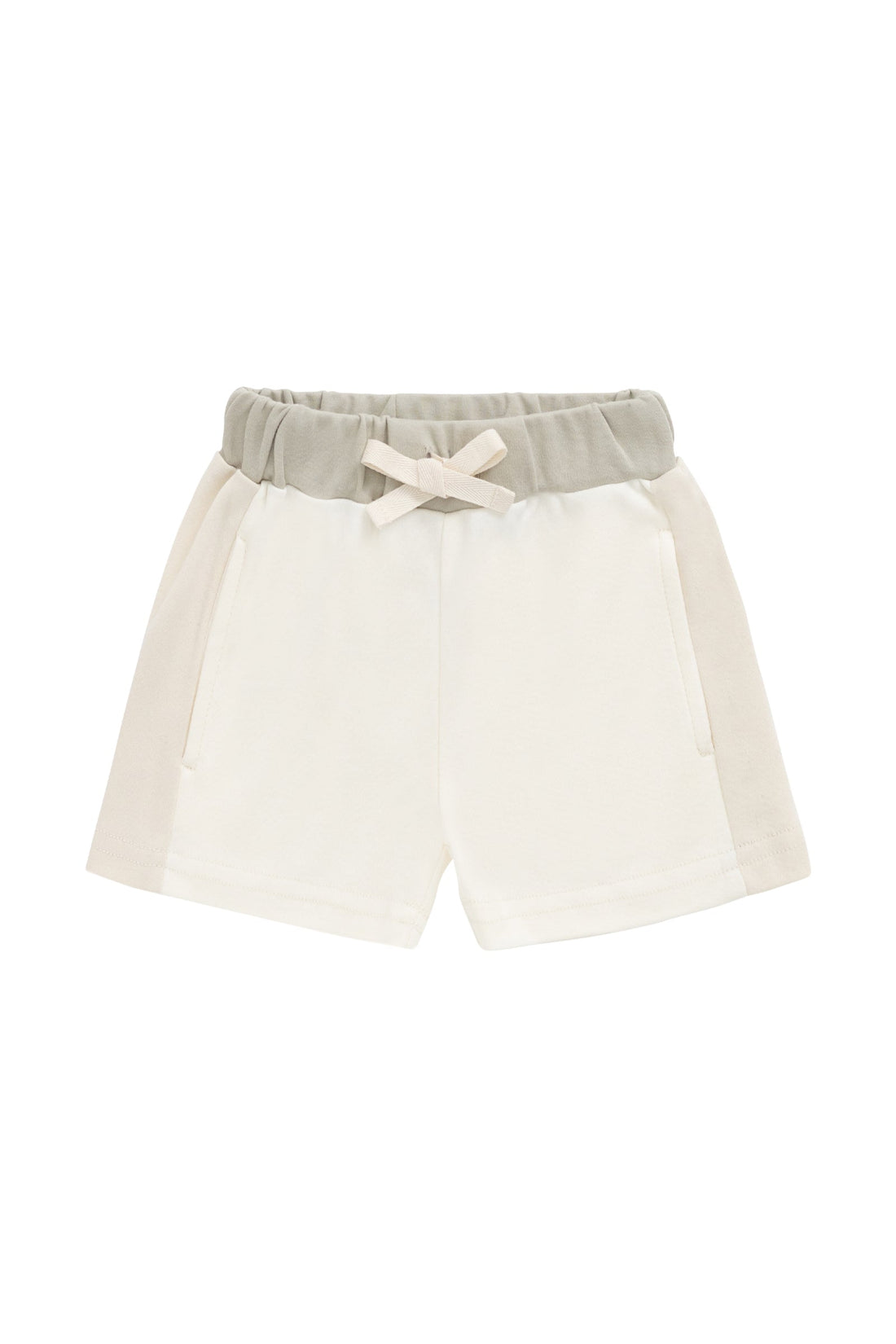 Pima Cotton Emmett Short - Cloud/Oat JK Established Childrens Short from Jamie Kay Australia