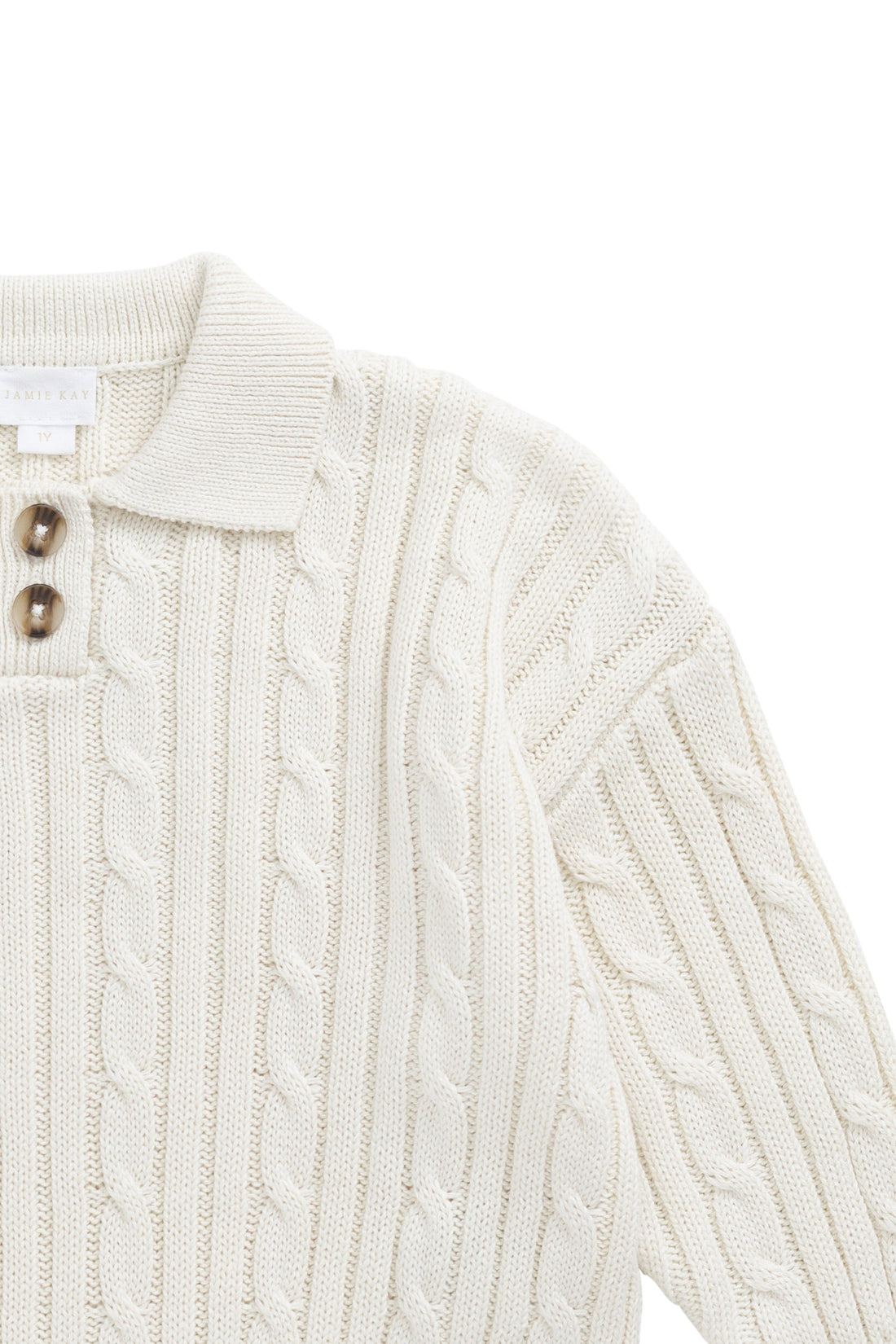 Wade Knitted Jumper - Cloud Childrens Hat from Jamie Kay Australia