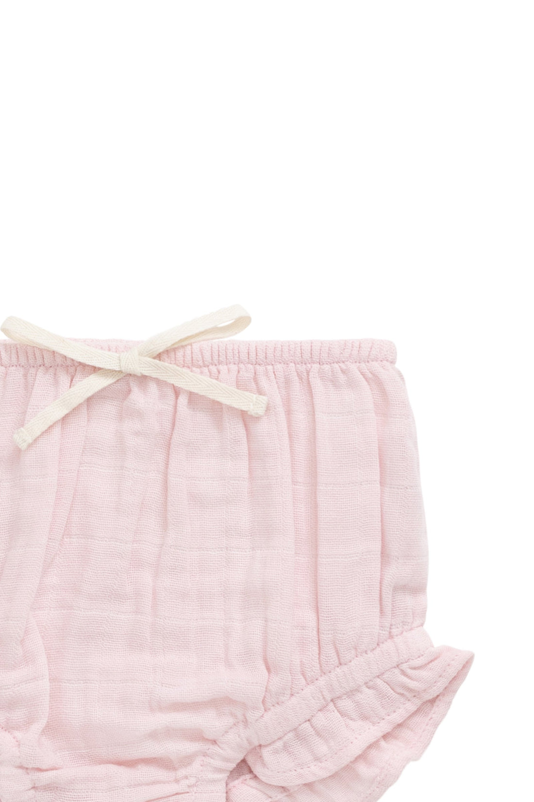 Organic Cotton Muslin Frill Bloomer - Poppy Childrens Bloomer from Jamie Kay Australia