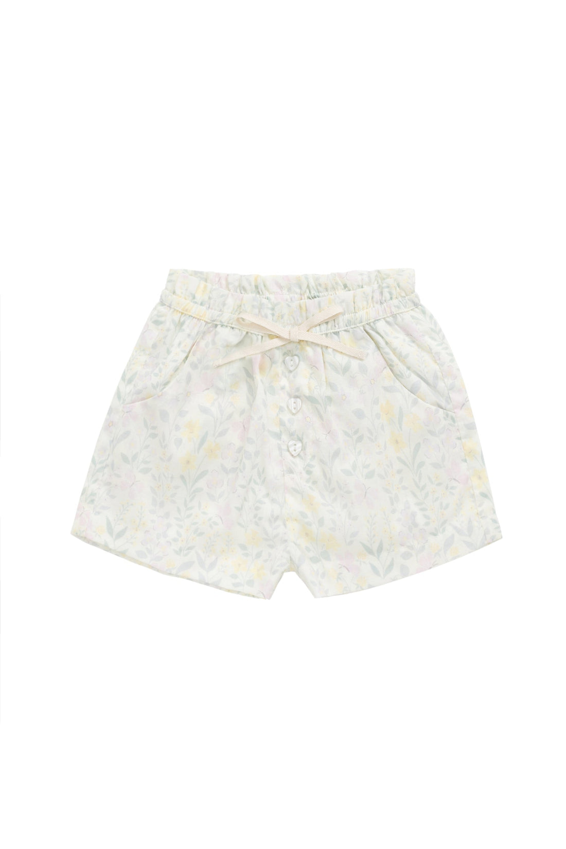 Organic Cotton Neve Short - Daphne Egret Childrens Short from Jamie Kay Australia