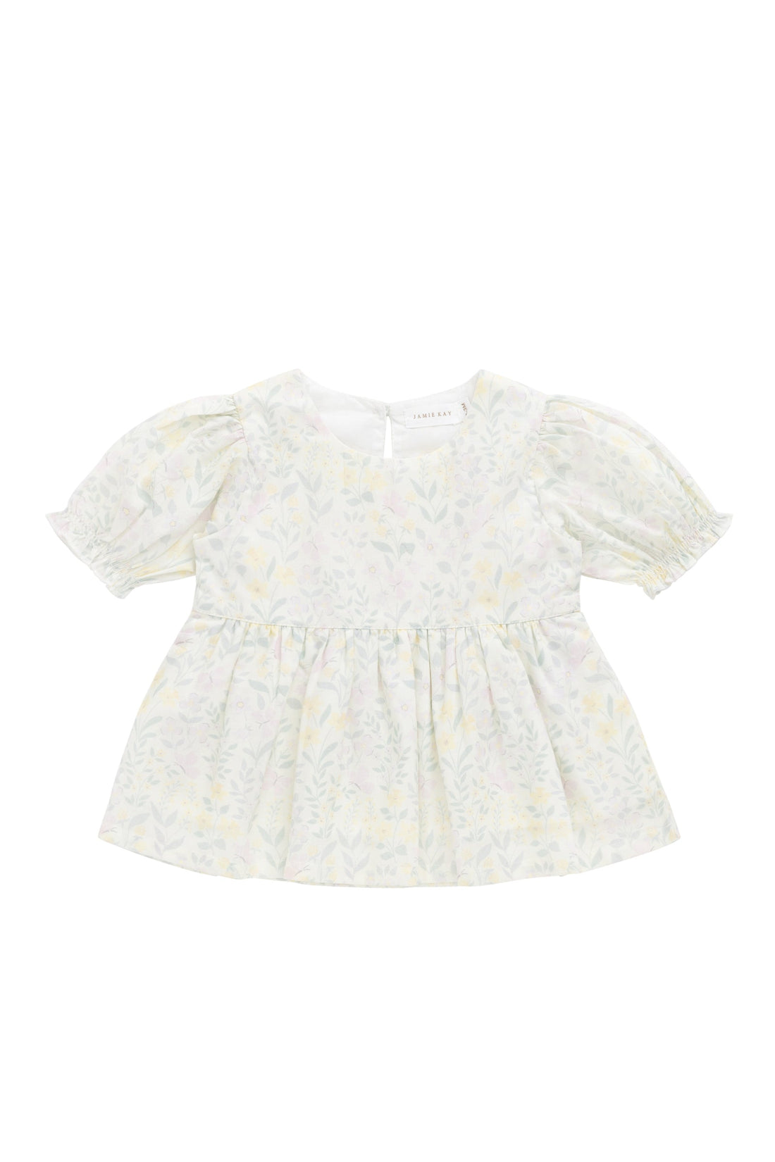 Organic Cotton Samara Top - Daphne Egret Childrens Top from Jamie Kay Australia