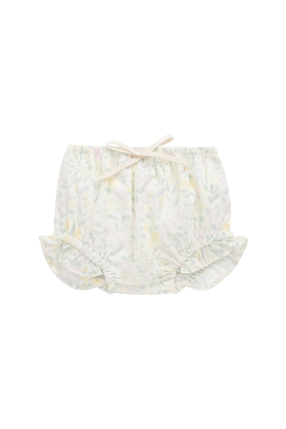Organic Cotton Voile Frill Bloomer - Daphne Egret Childrens Bloomer from Jamie Kay Australia