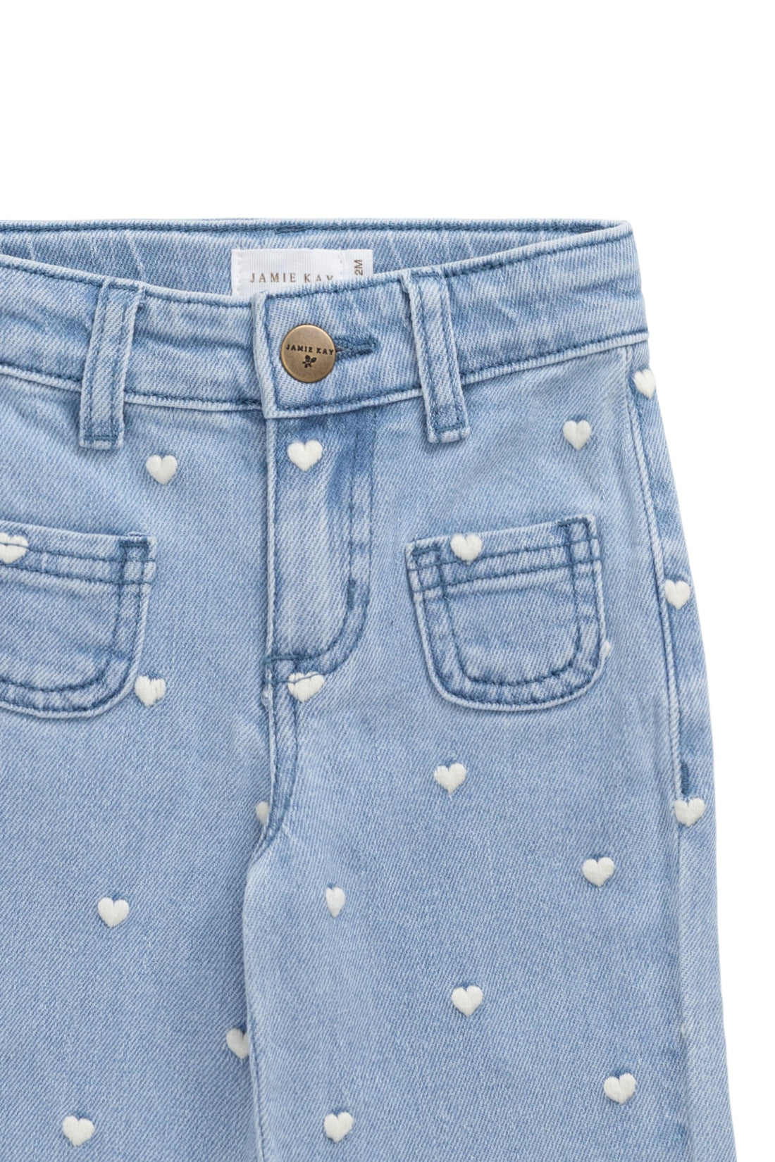 Yvette Pant - Petite Heart Denim Childrens Pant from Jamie Kay Australia