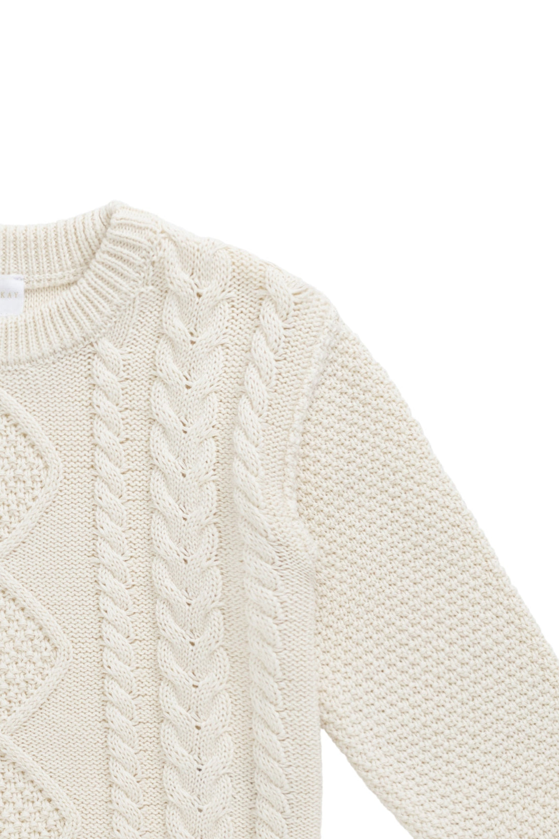 Adam Knit Jumper - Cloud Childrens Jumper from Jamie Kay Australia