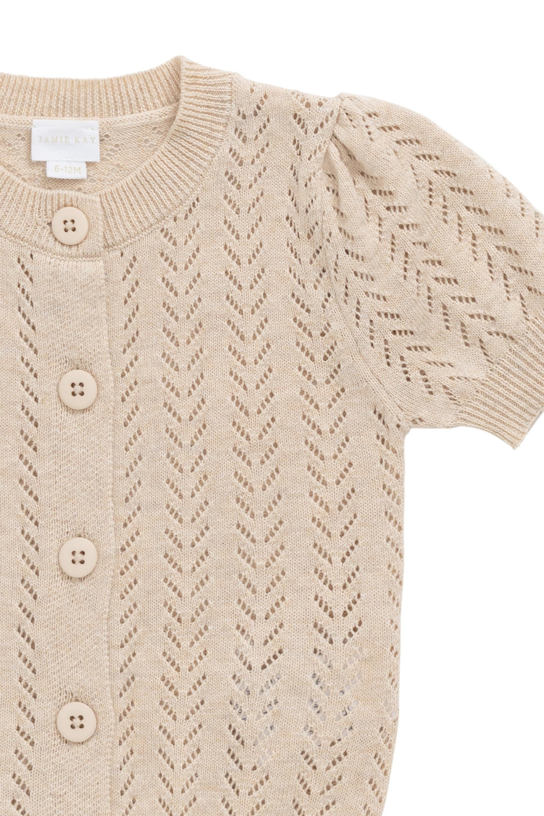 Aria Knitted Top - Oatmeal Marle Childrens Top from Jamie Kay Australia
