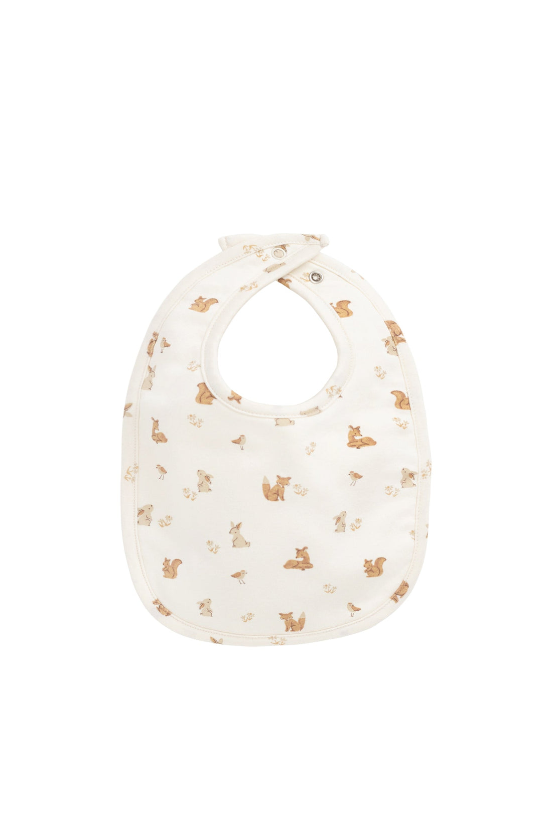 Organic Cotton Bib - Forest Friends Childrens Bib from Jamie Kay Australia