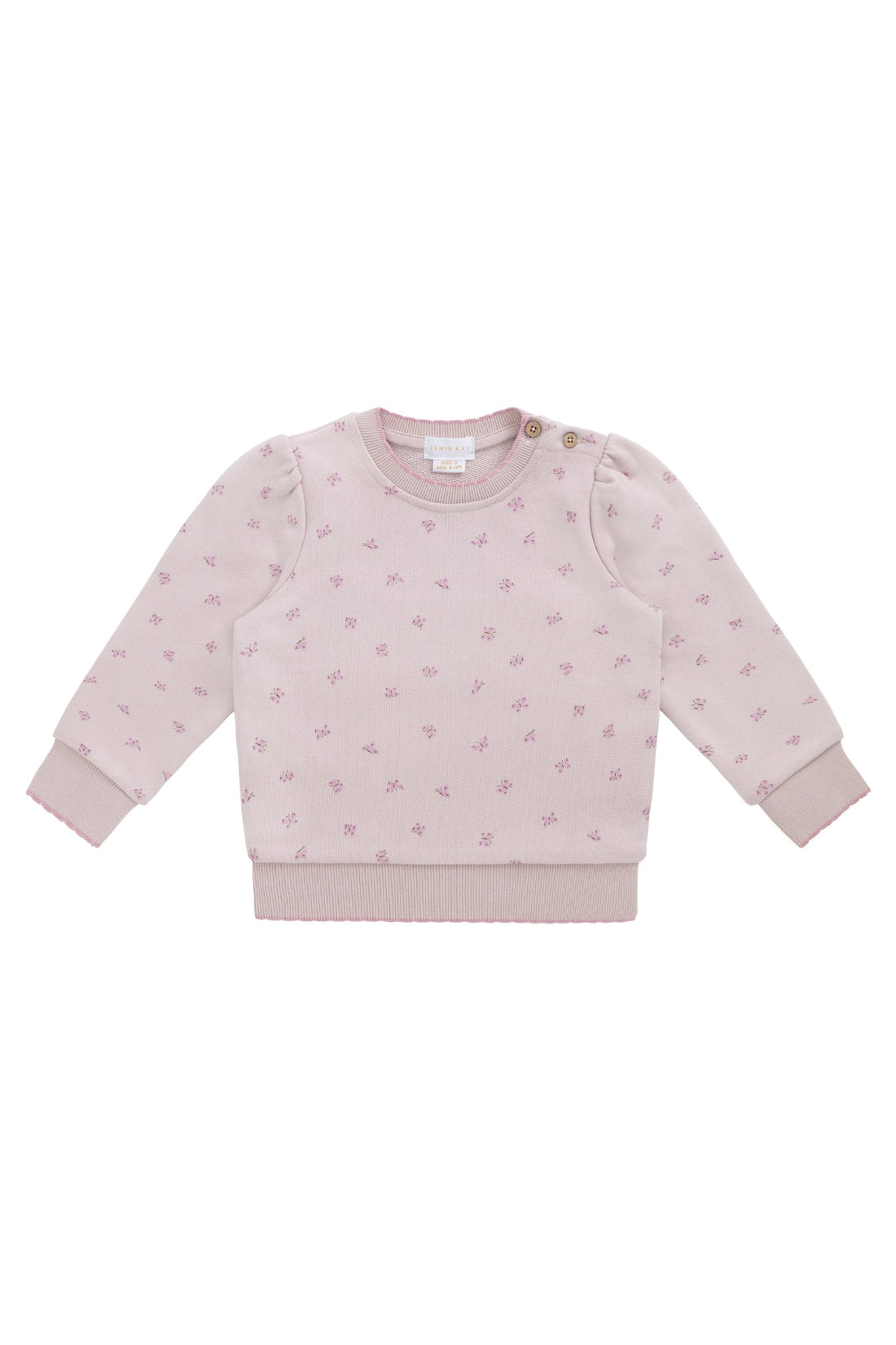 Organic Cotton Monroe Sweatshirt - Little Wings Childrens Top from Jamie Kay Australia