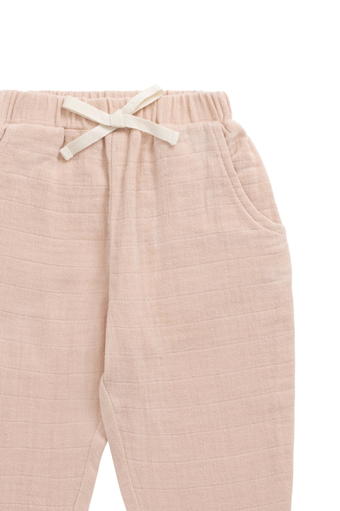 Organic Cotton Muslin Cordelia Pant - Chalky Pink Childrens Pant from Jamie Kay Australia