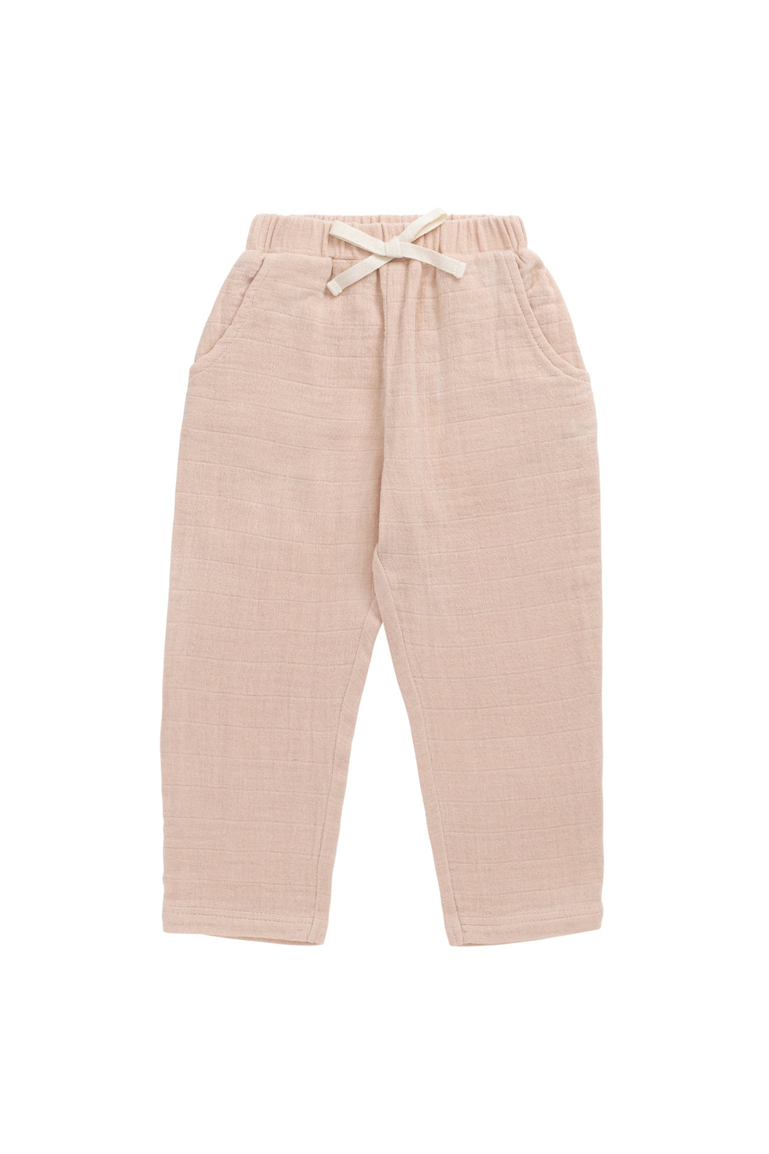 Organic Cotton Muslin Cordelia Pant - Chalky Pink Childrens Pant from Jamie Kay Australia