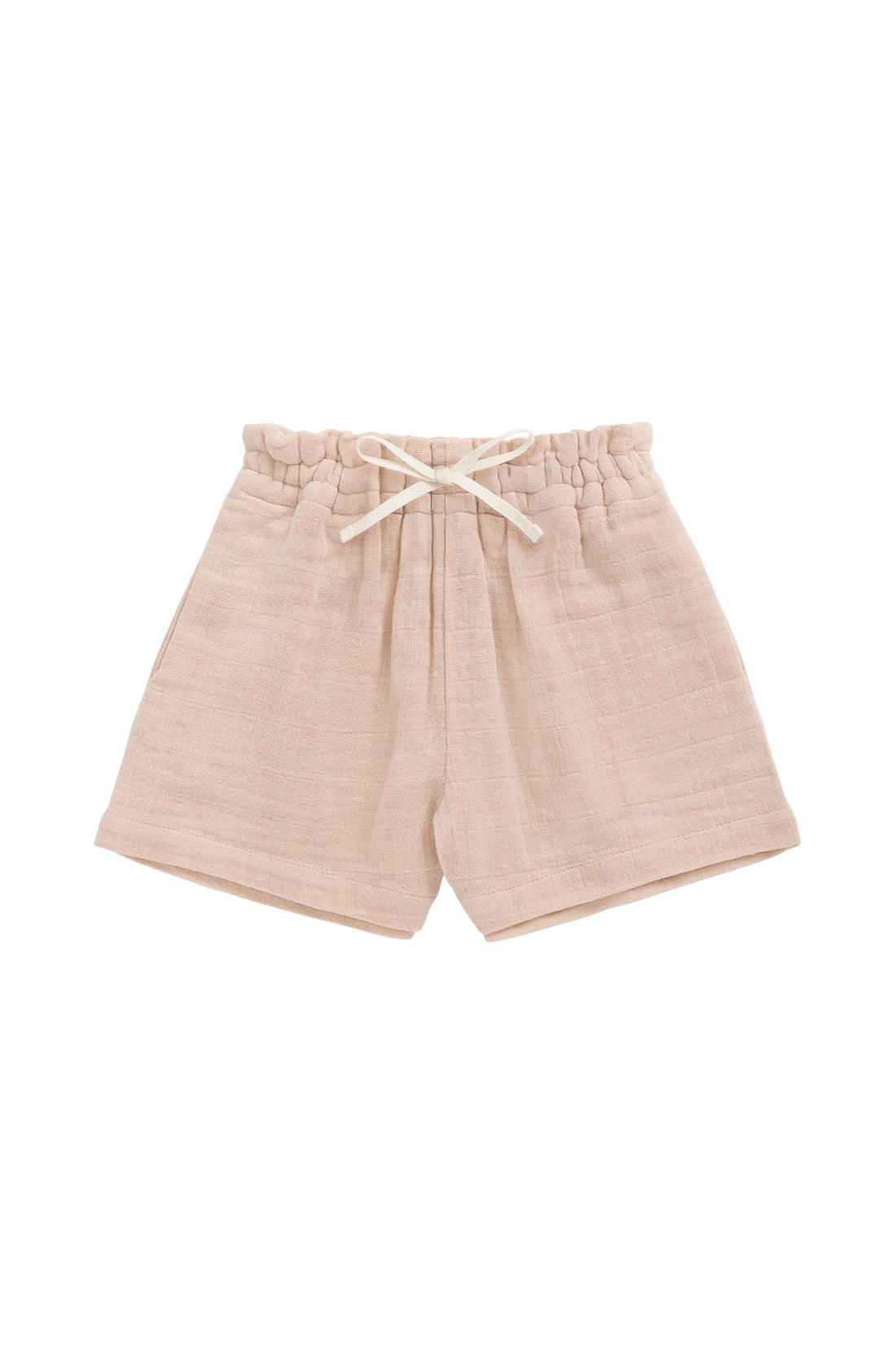 Organic Cotton Muslin Elodie Short - Chalky Pink Childrens Short from Jamie Kay Australia