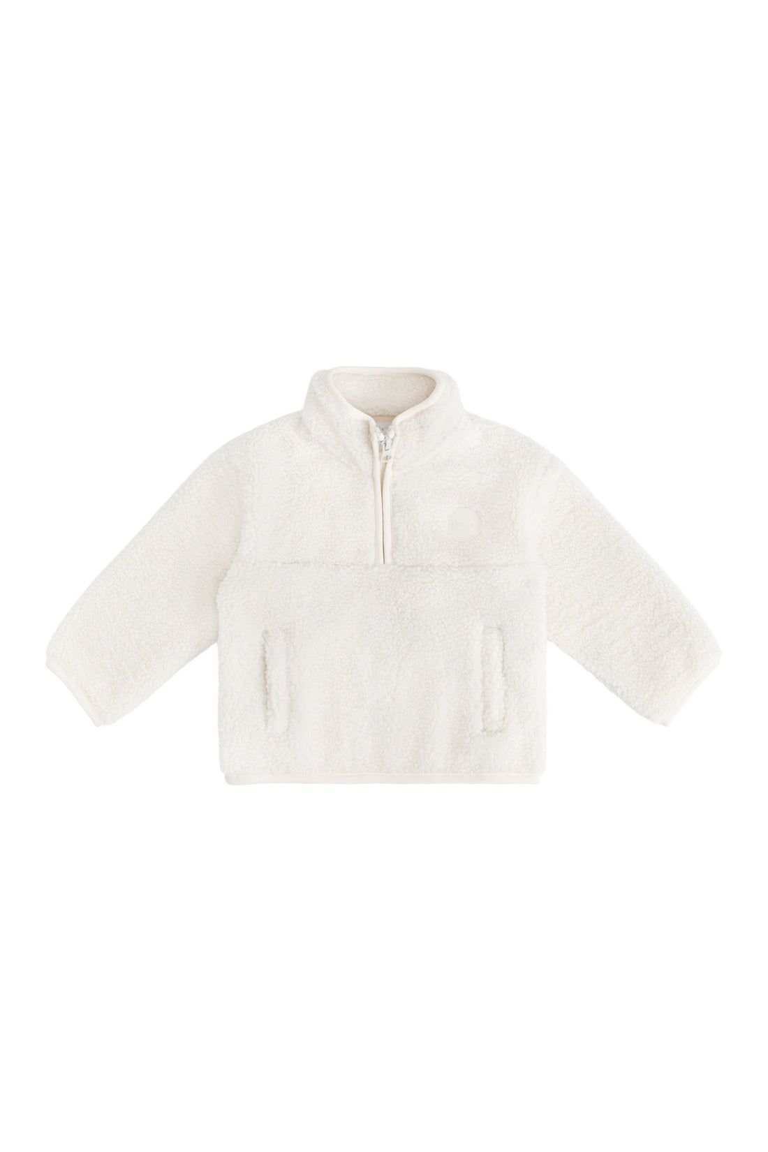 Henrik Zip Pullover - Natural Childrens Jacket from Jamie Kay Australia