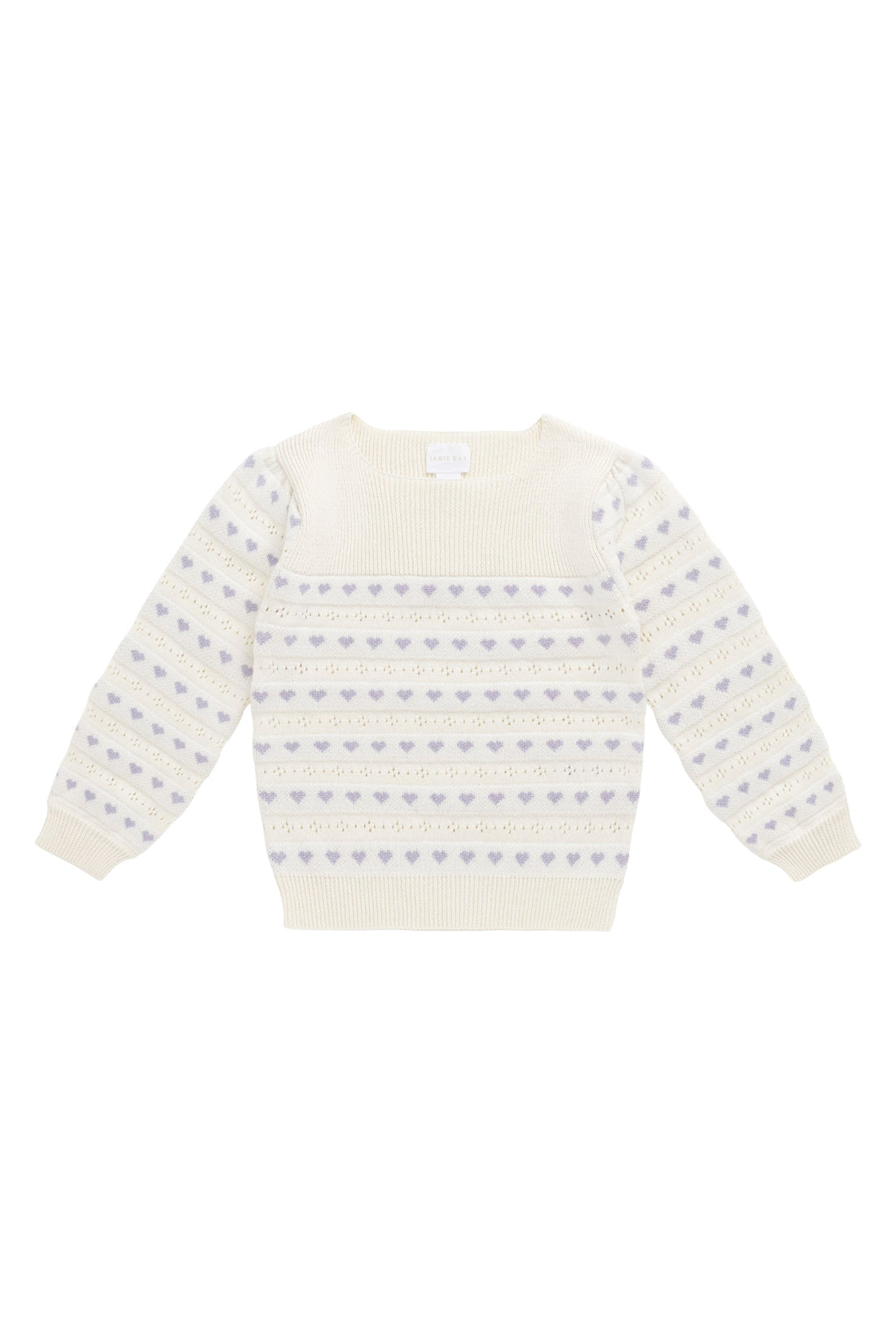Norah Jumper - Norah Jacquard Evening Haze Childrens Cardigan from Jamie Kay Australia