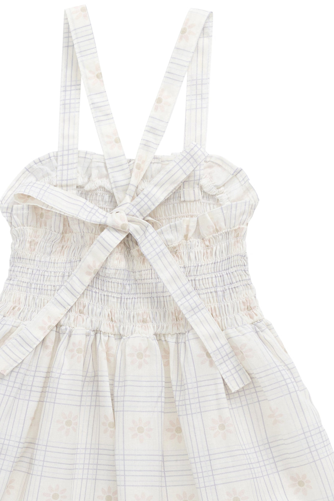 Organic Cotton Arabella Jumpsuit - Marguerite Egret Childrens Jumpsuit from Jamie Kay Australia