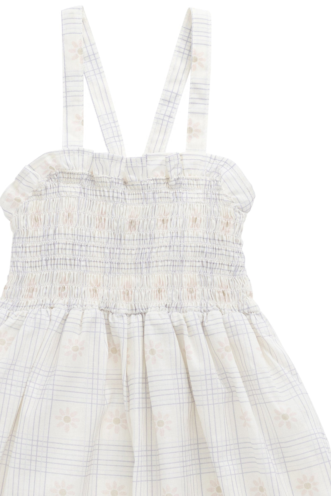 Organic Cotton Arabella Jumpsuit - Marguerite Egret Childrens Jumpsuit from Jamie Kay Australia
