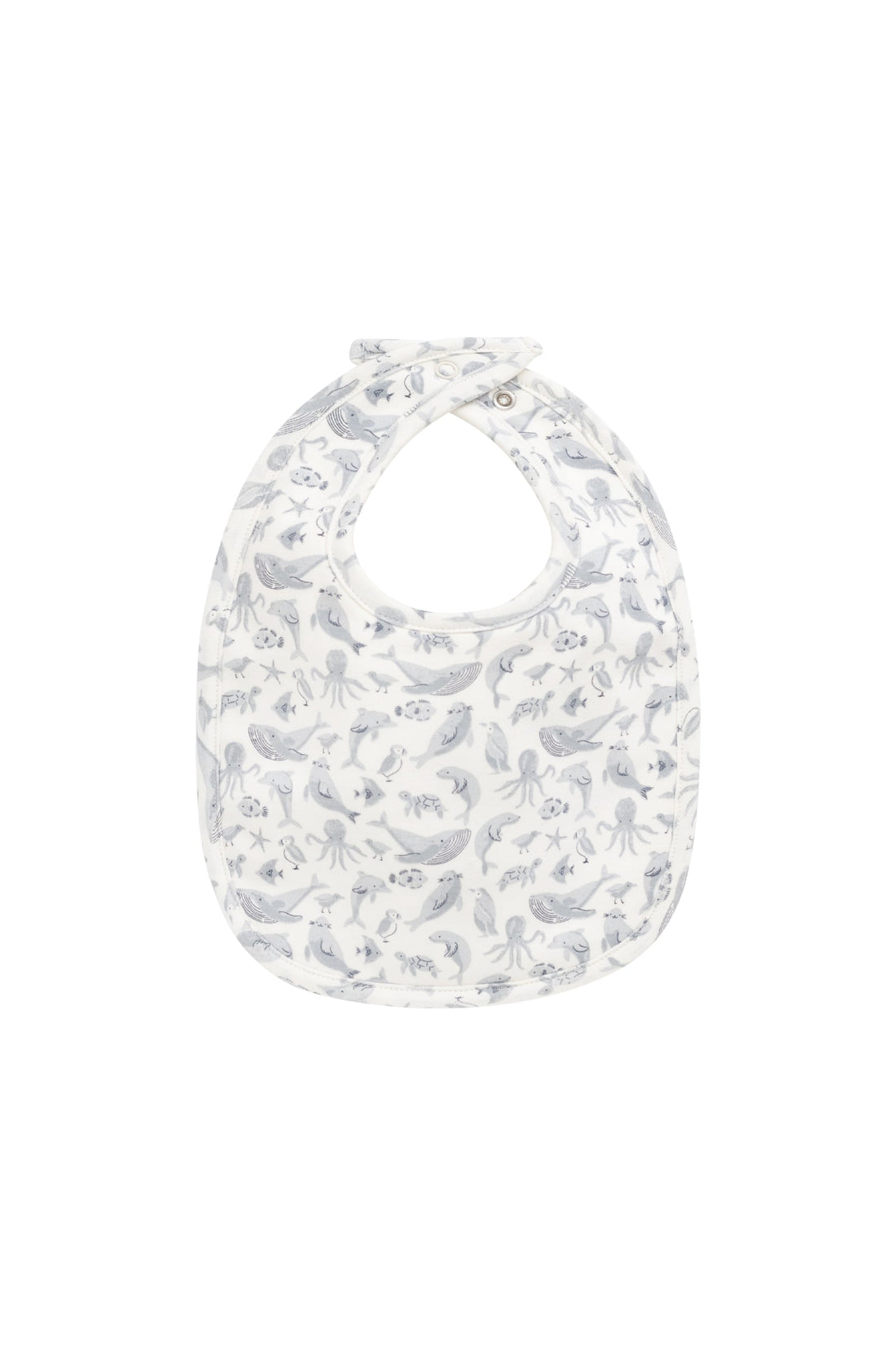 Organic Cotton Bib - Sea Life Childrens Bib from Jamie Kay Australia